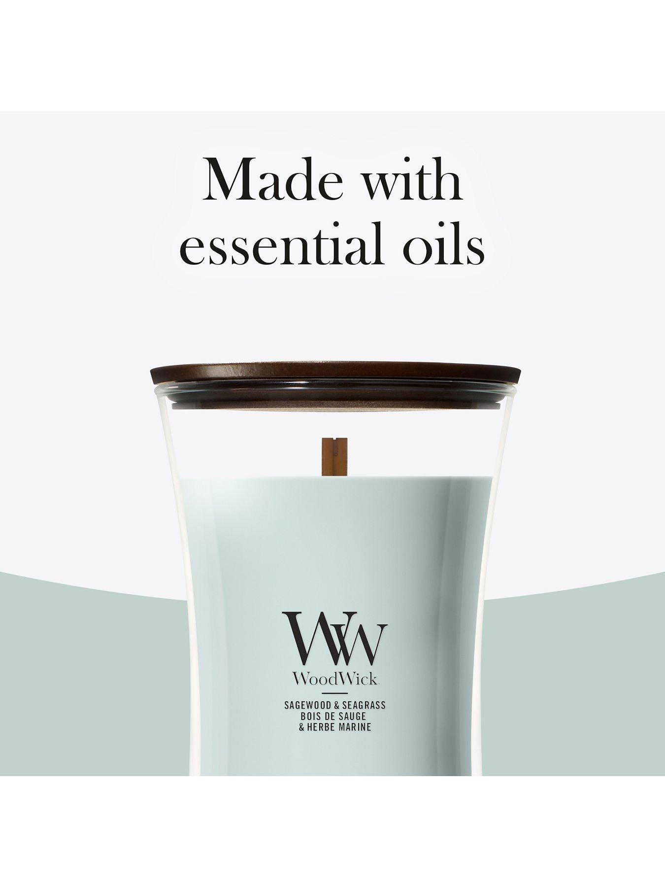 Image 5 of 8 of WoodWick Large Candle - Sagewood & Seagrass