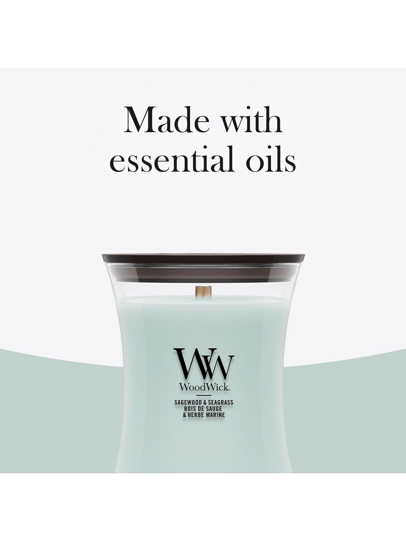Image 6 of 8 of WoodWick Medium Candle - Sagewood & Seagrass