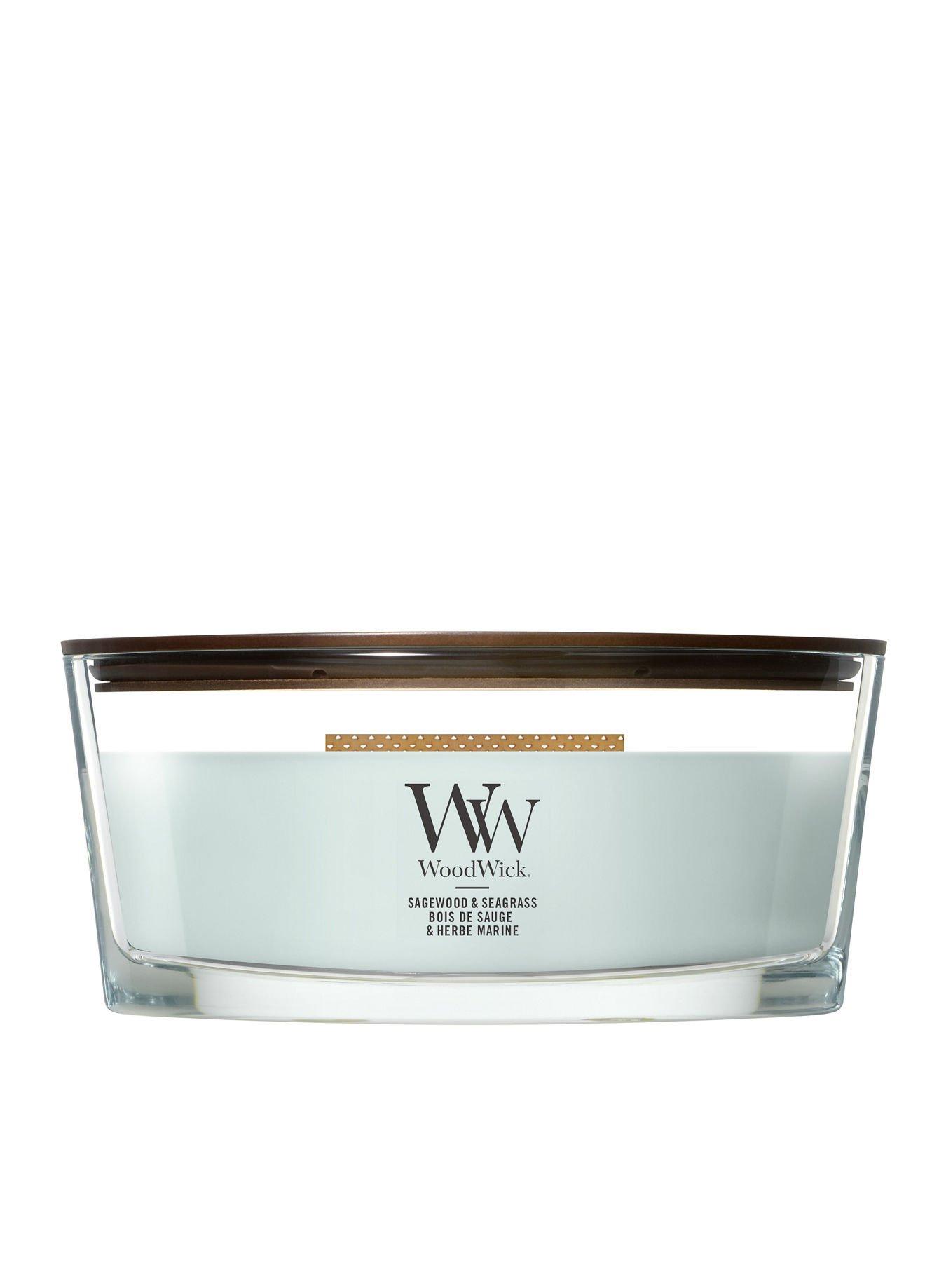 Image 1 of 8 of WoodWick Elipse Candle - Sagewood & Seagrass