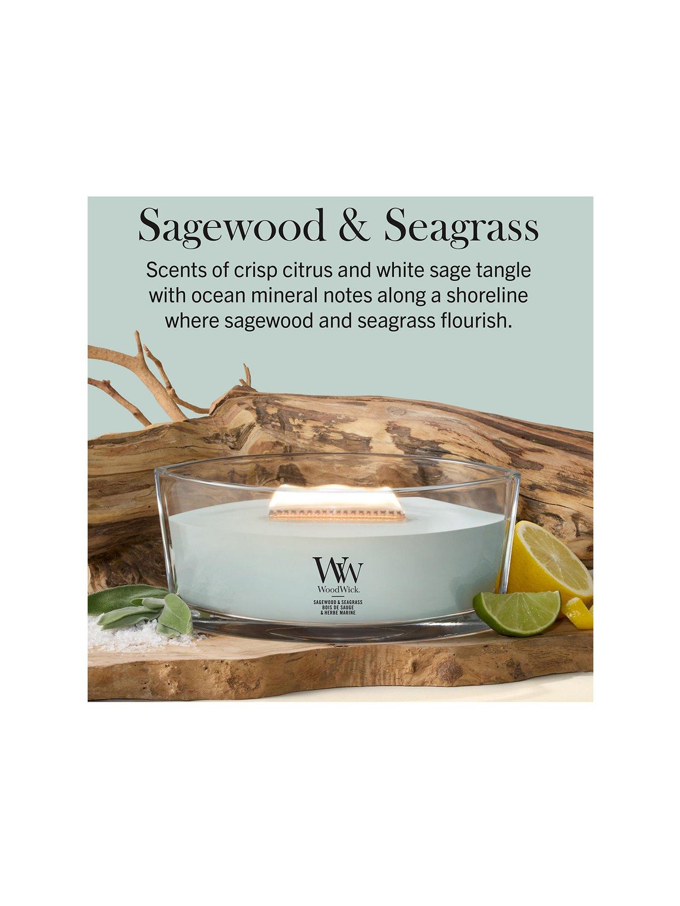 Image 2 of 8 of WoodWick Elipse Candle - Sagewood & Seagrass
