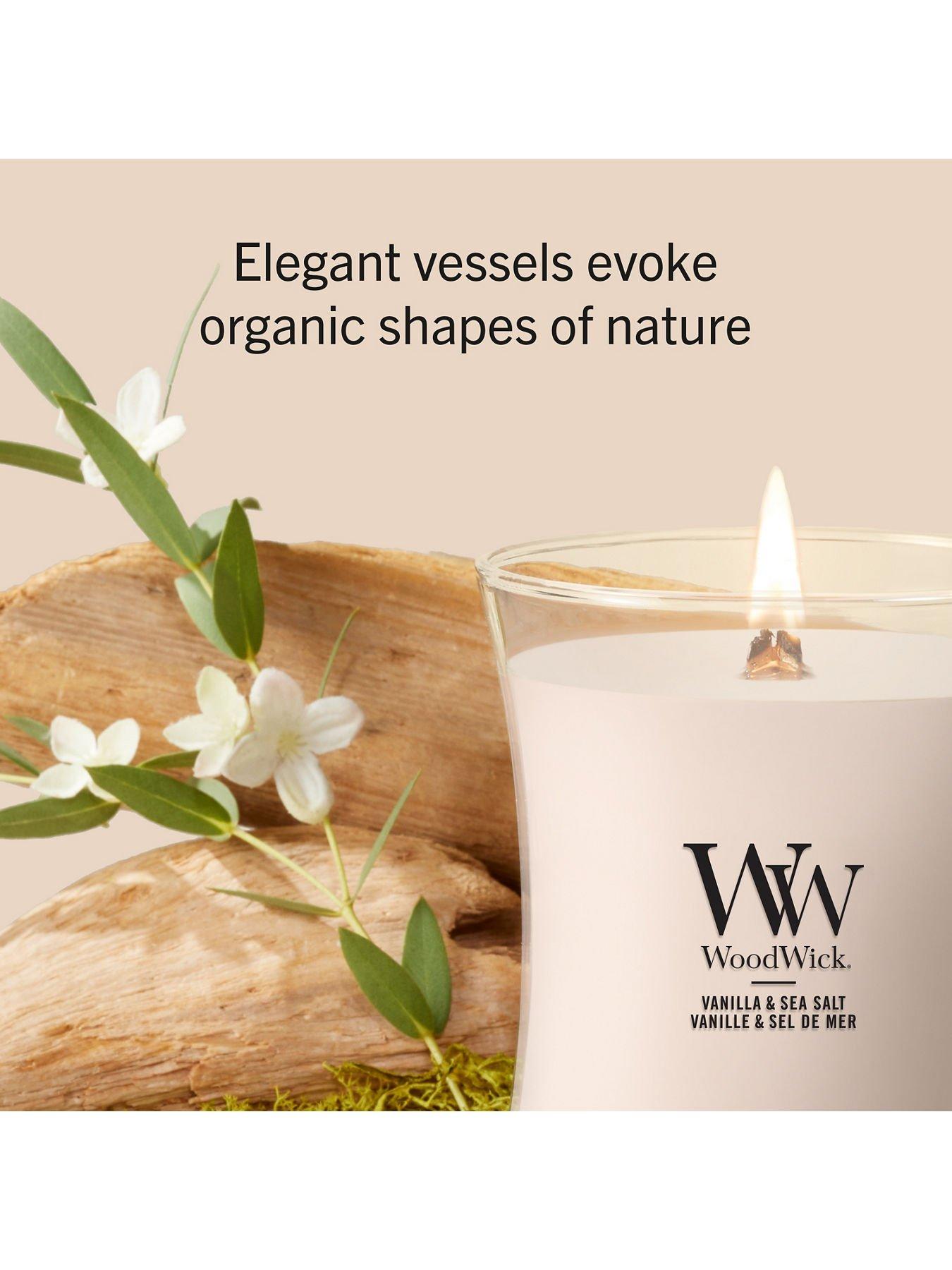 Image 4 of 8 of WoodWick Medium Candle - Vanilla & Sea Salt