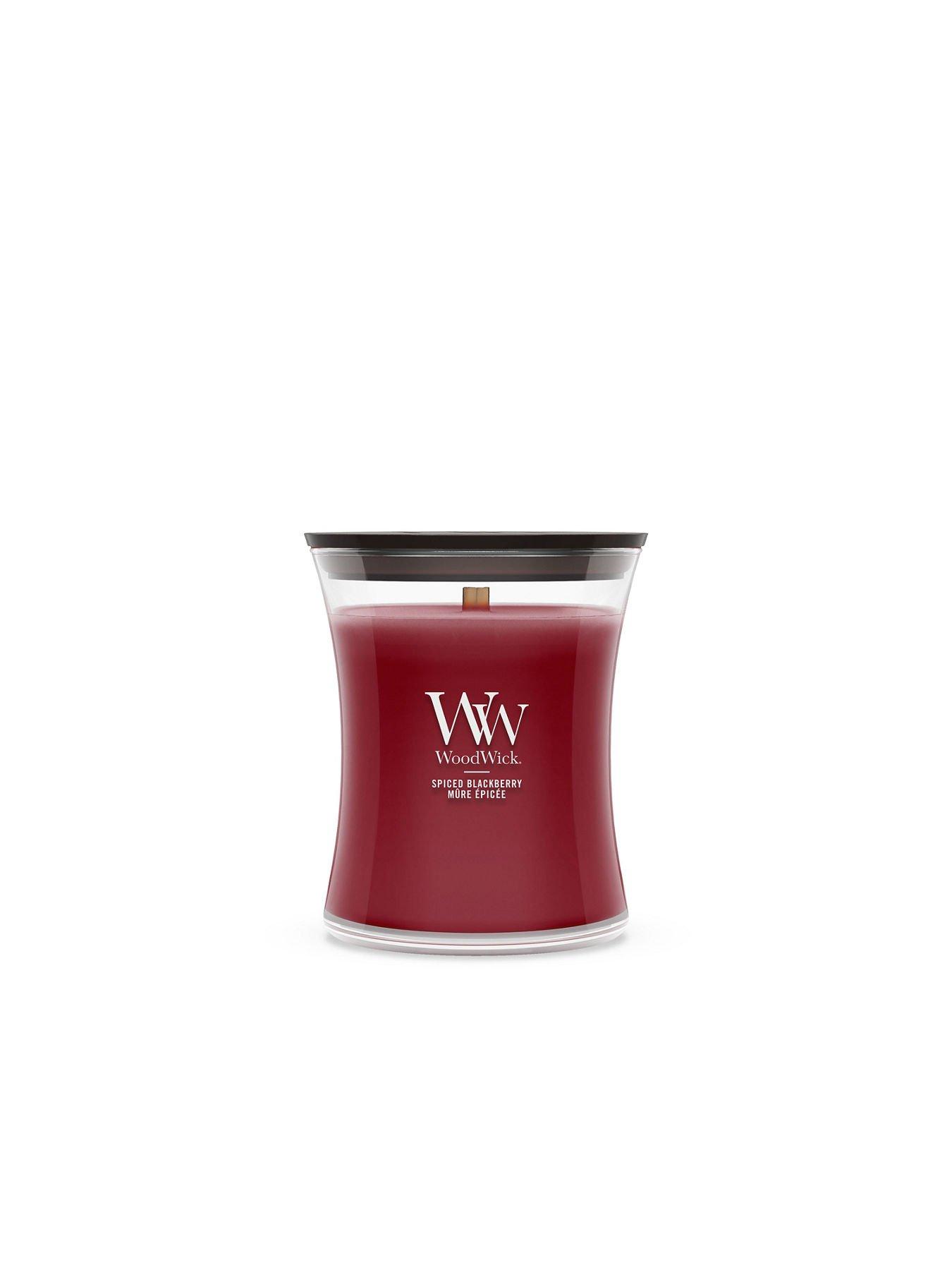 Image 1 of 6 of WoodWick Medium Candle - Spiced Blackberry