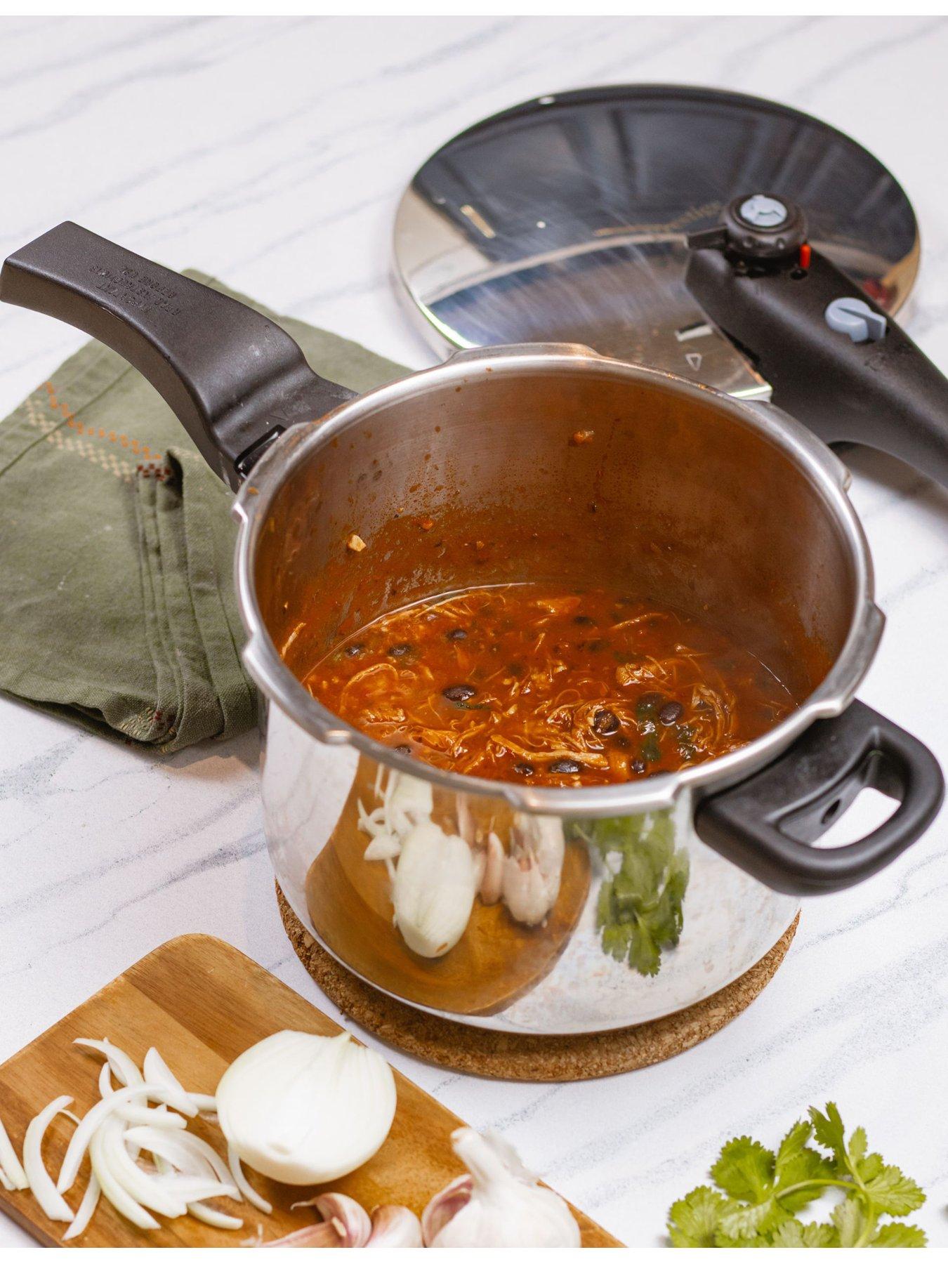 Image 3 of 7 of Prestige Smart Plus Stainless Steel Pressure Cooker, 4l