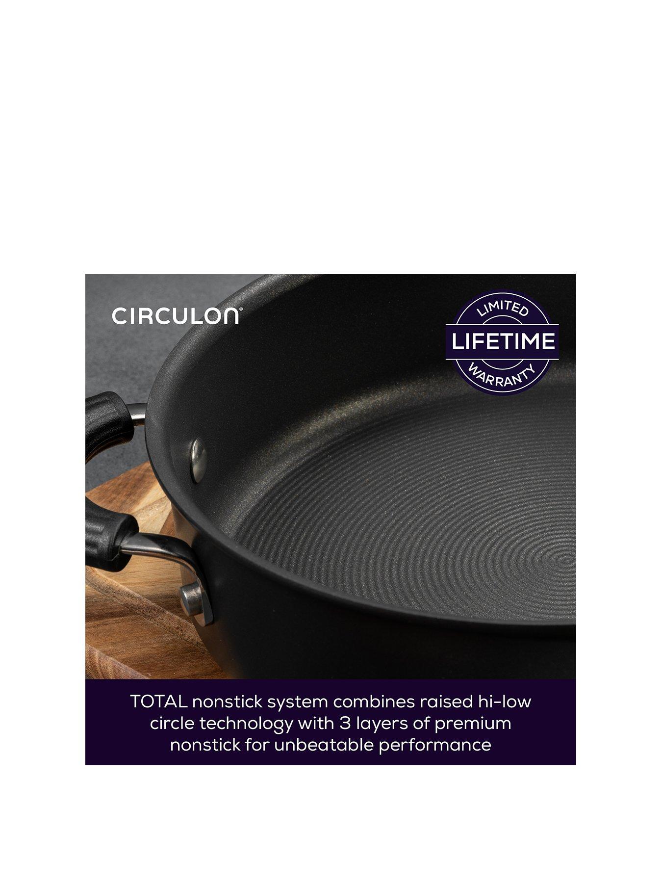 Image 2 of 8 of Circulon Total Hard Anodised Cookware Set, 4pce