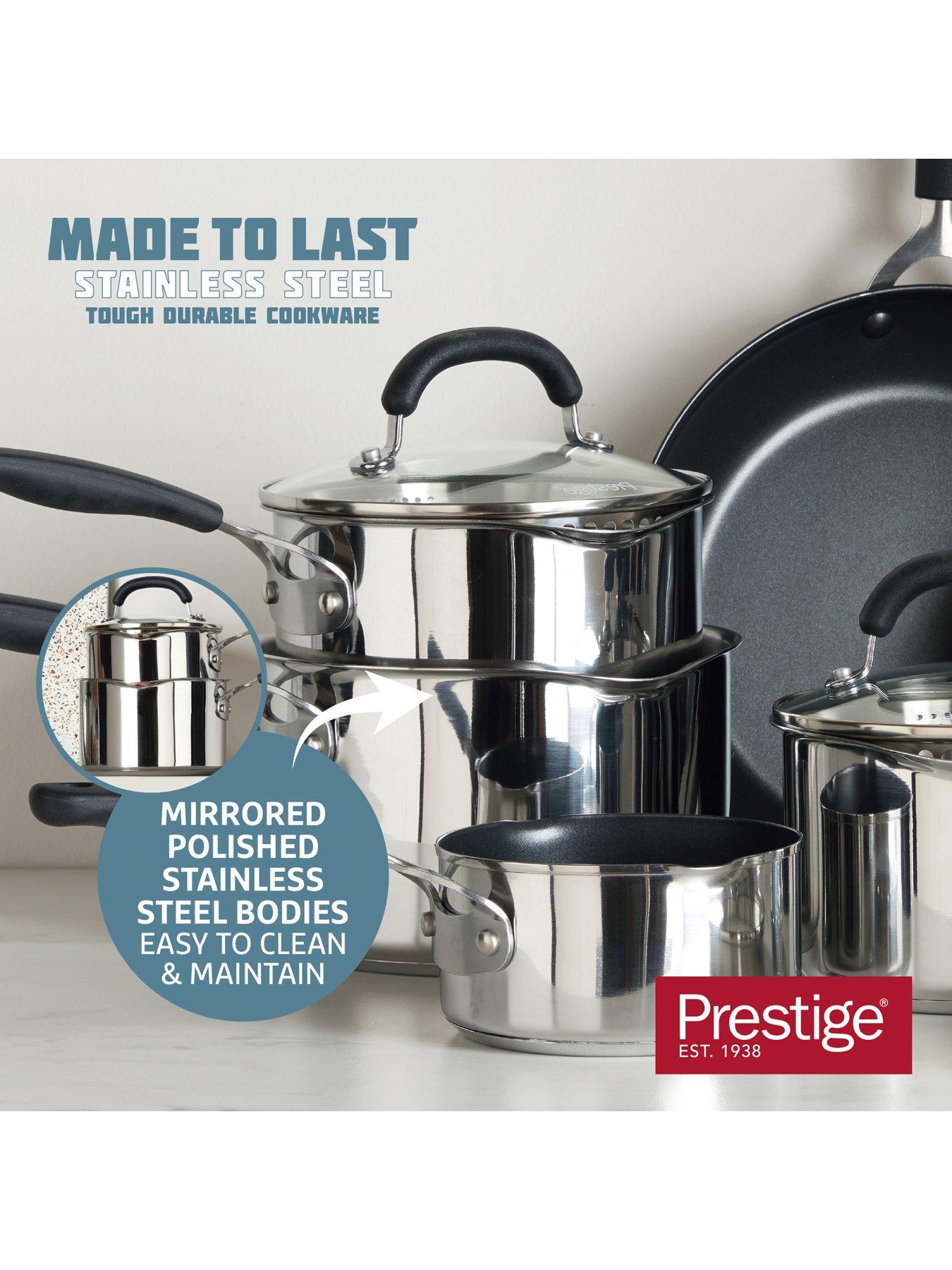 Image 4 of 8 of Prestige Made To Last Stockpot With Steamer Basket, 24cm