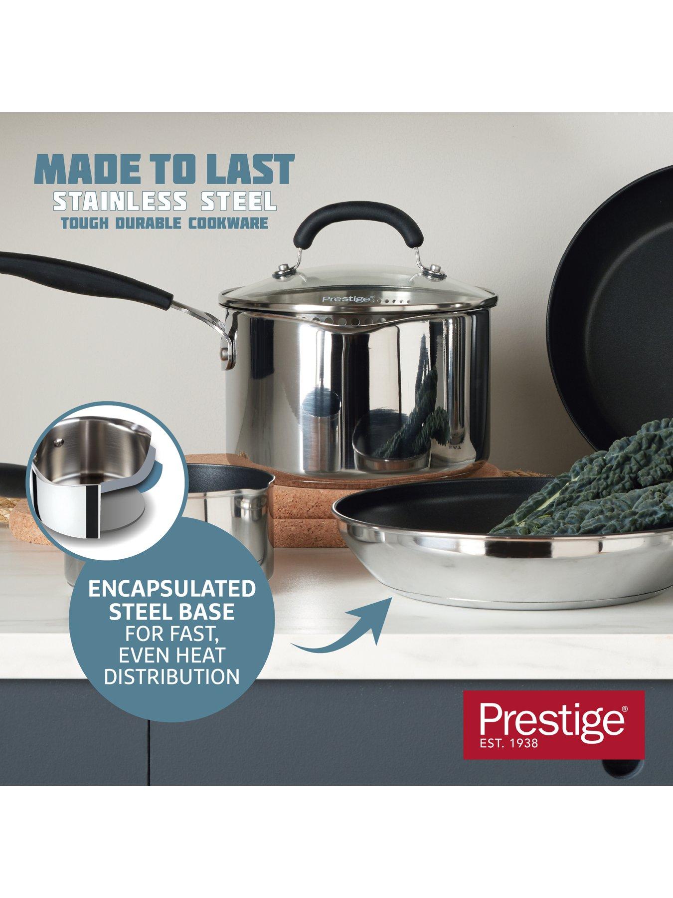 Image 5 of 8 of Prestige Made To Last Stockpot With Steamer Basket, 24cm