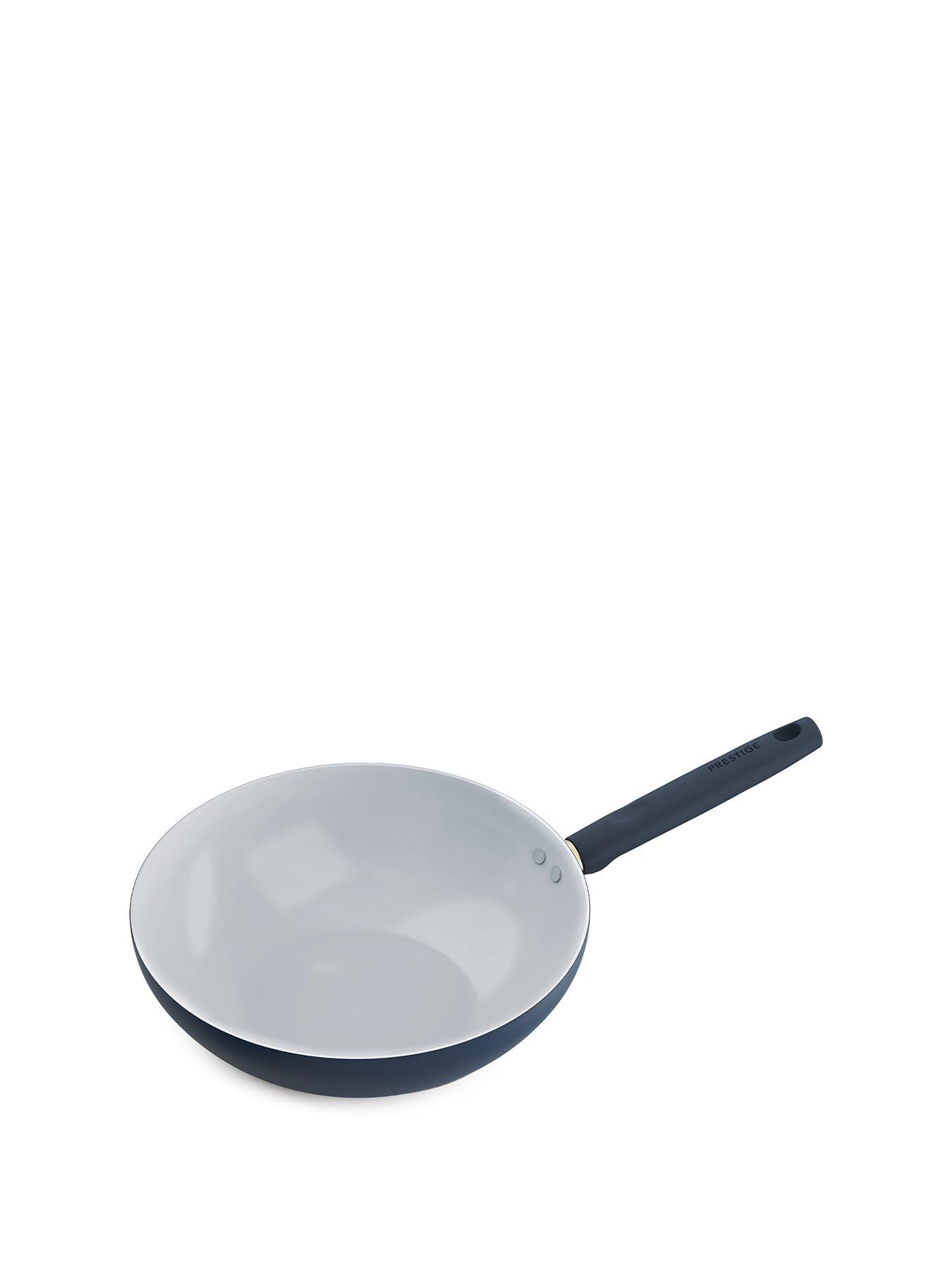Image 1 of 5 of Prestige Ceramic Edition - 28cm Non-stick Wok / Stirfry: French Navy