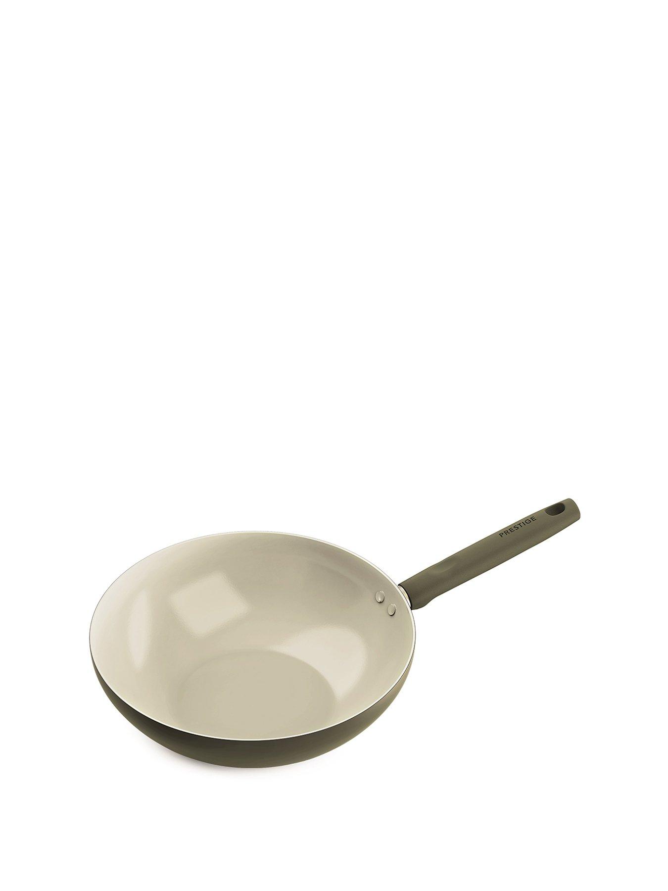 Image 1 of 5 of Prestige Ceramic Edition - 28cm Non-stick Wok / Stirfry: Urban Olive