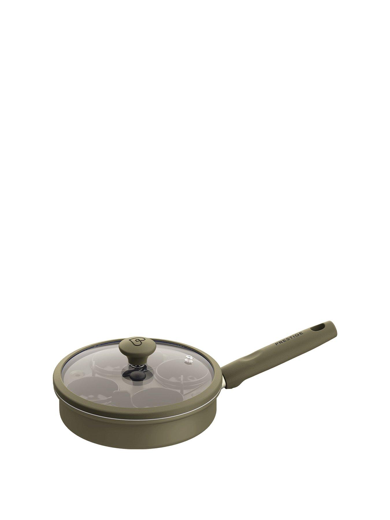 Image 1 of 5 of Prestige Ceramic Edition - 20cm Non-stick Egg Poacher: Urban Olive