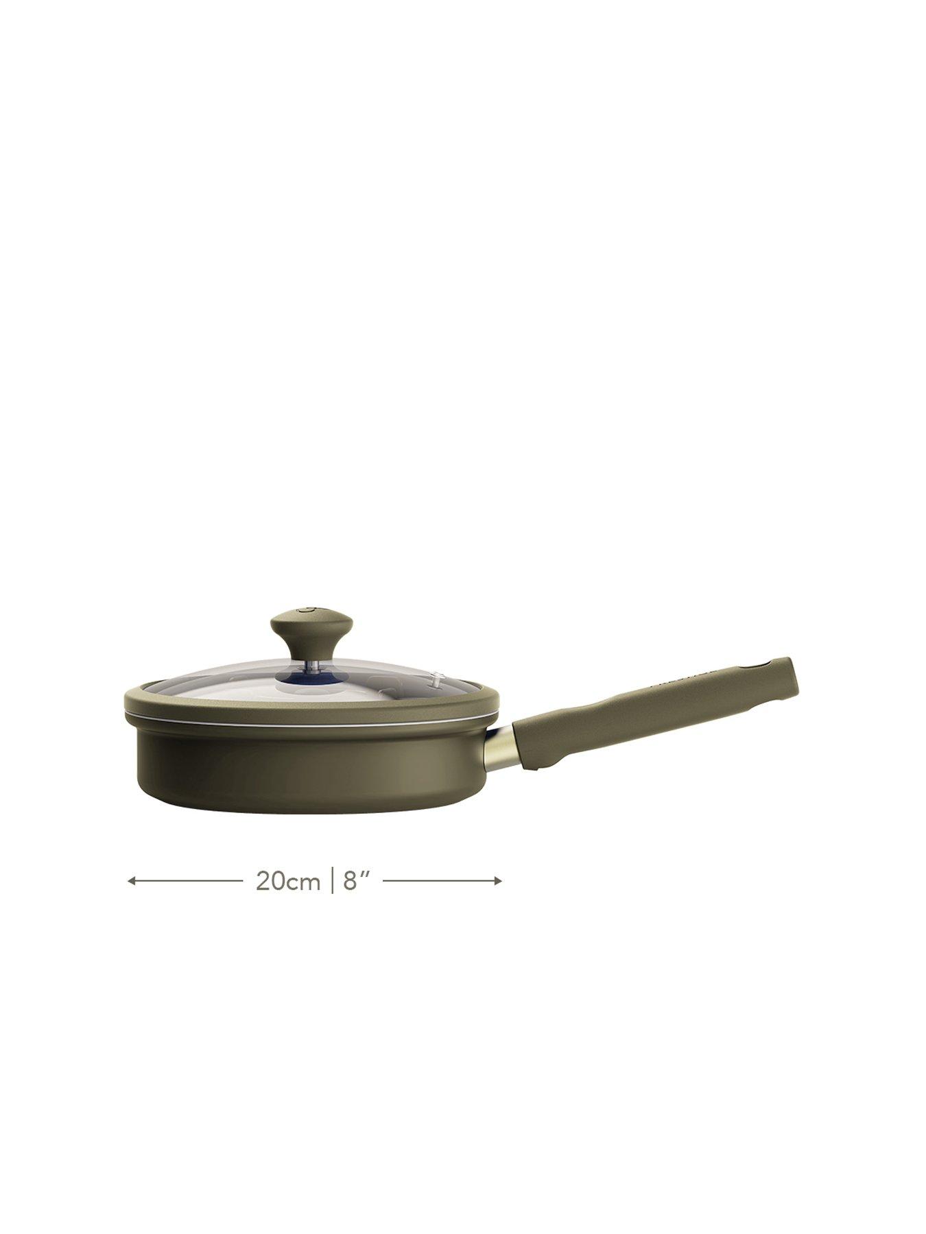 Image 2 of 5 of Prestige Ceramic Edition - 20cm Non-stick Egg Poacher: Urban Olive