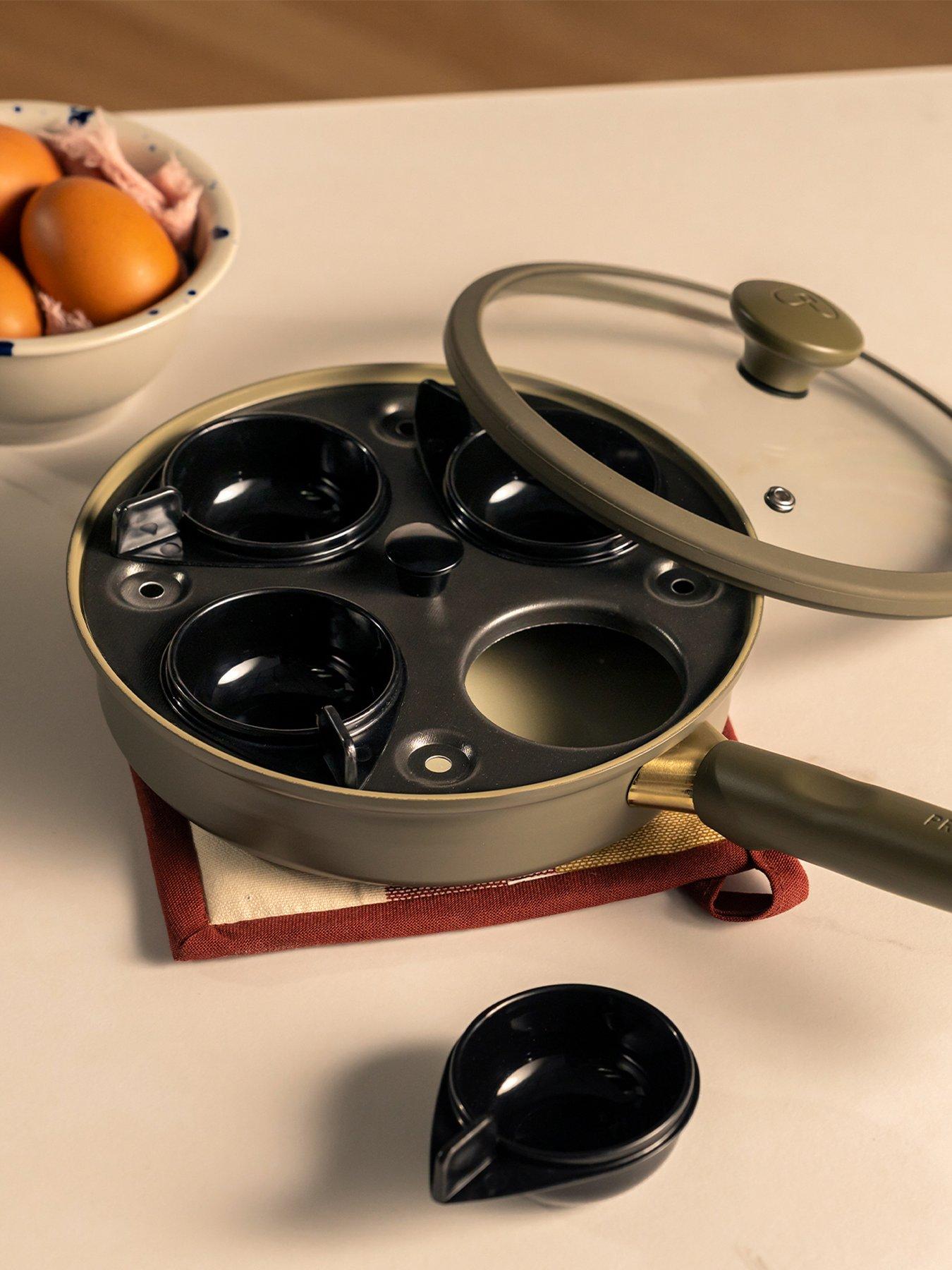 Image 4 of 5 of Prestige Ceramic Edition - 20cm Non-stick Egg Poacher: Urban Olive