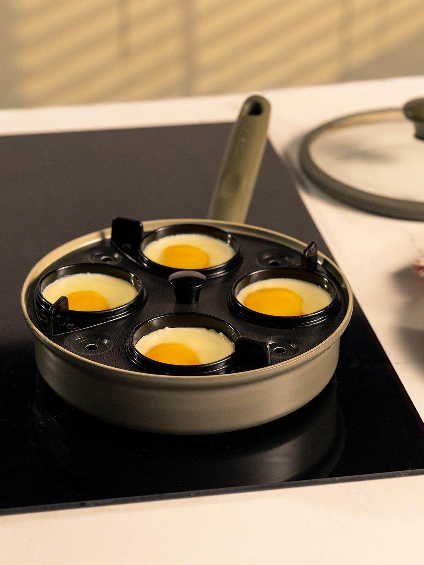 Image 5 of 5 of Prestige Ceramic Edition - 20cm Non-stick Egg Poacher: Urban Olive