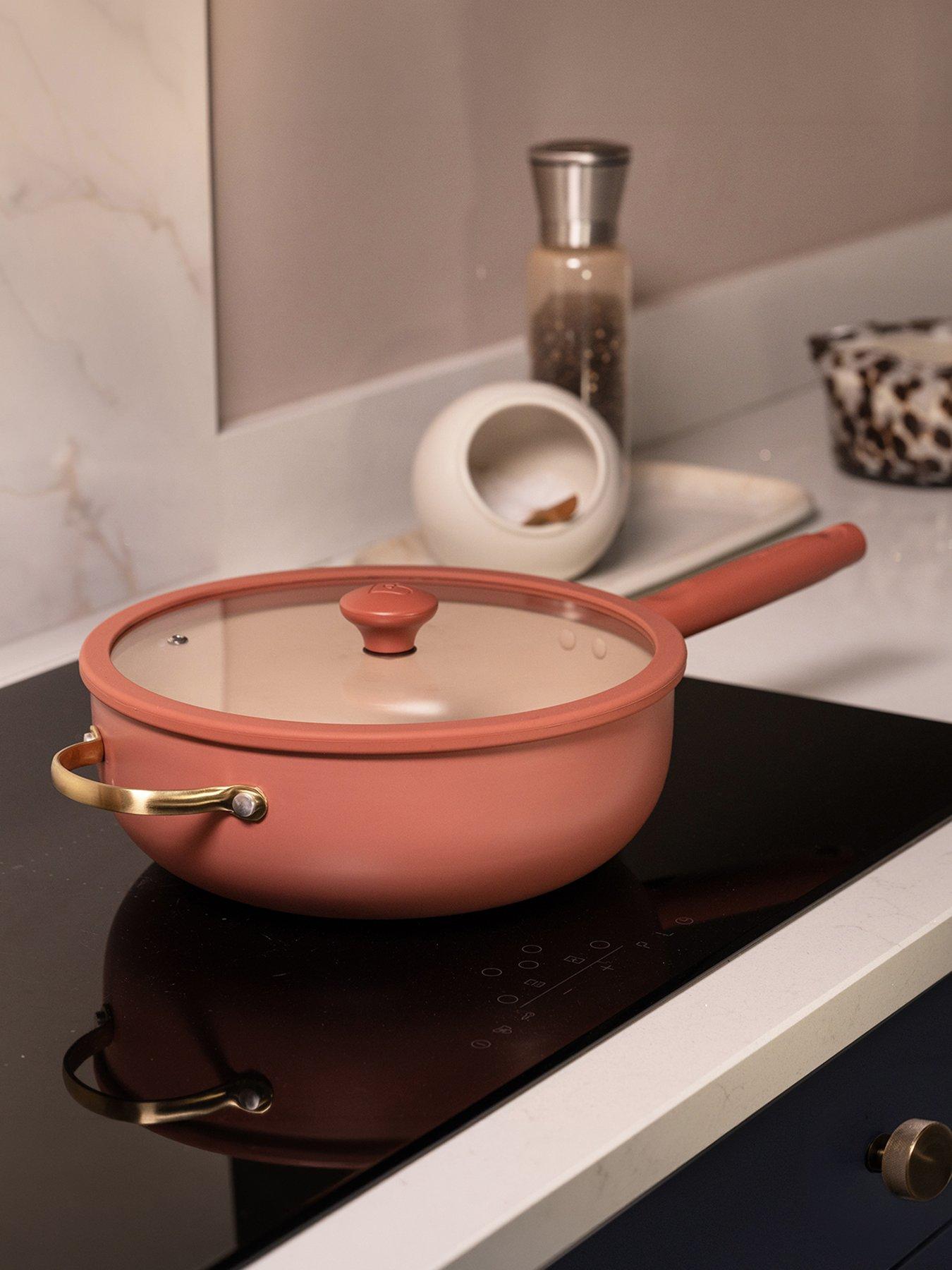 Image 4 of 5 of Prestige Ceramic Edition - 26cm Non-stick Multipan With Lid: Earth Rose