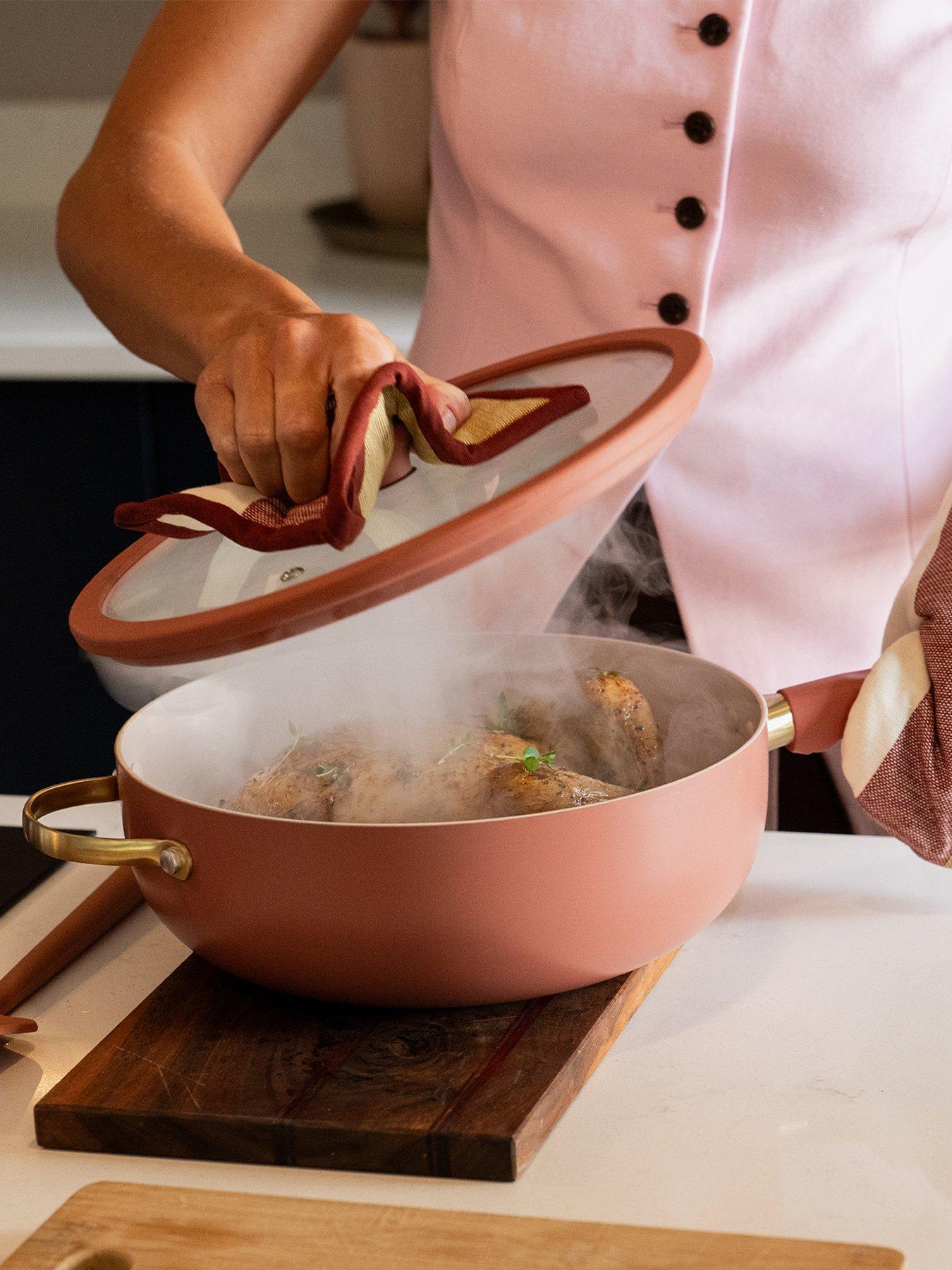 Image 5 of 5 of Prestige Ceramic Edition - 26cm Non-stick Multipan With Lid: Earth Rose