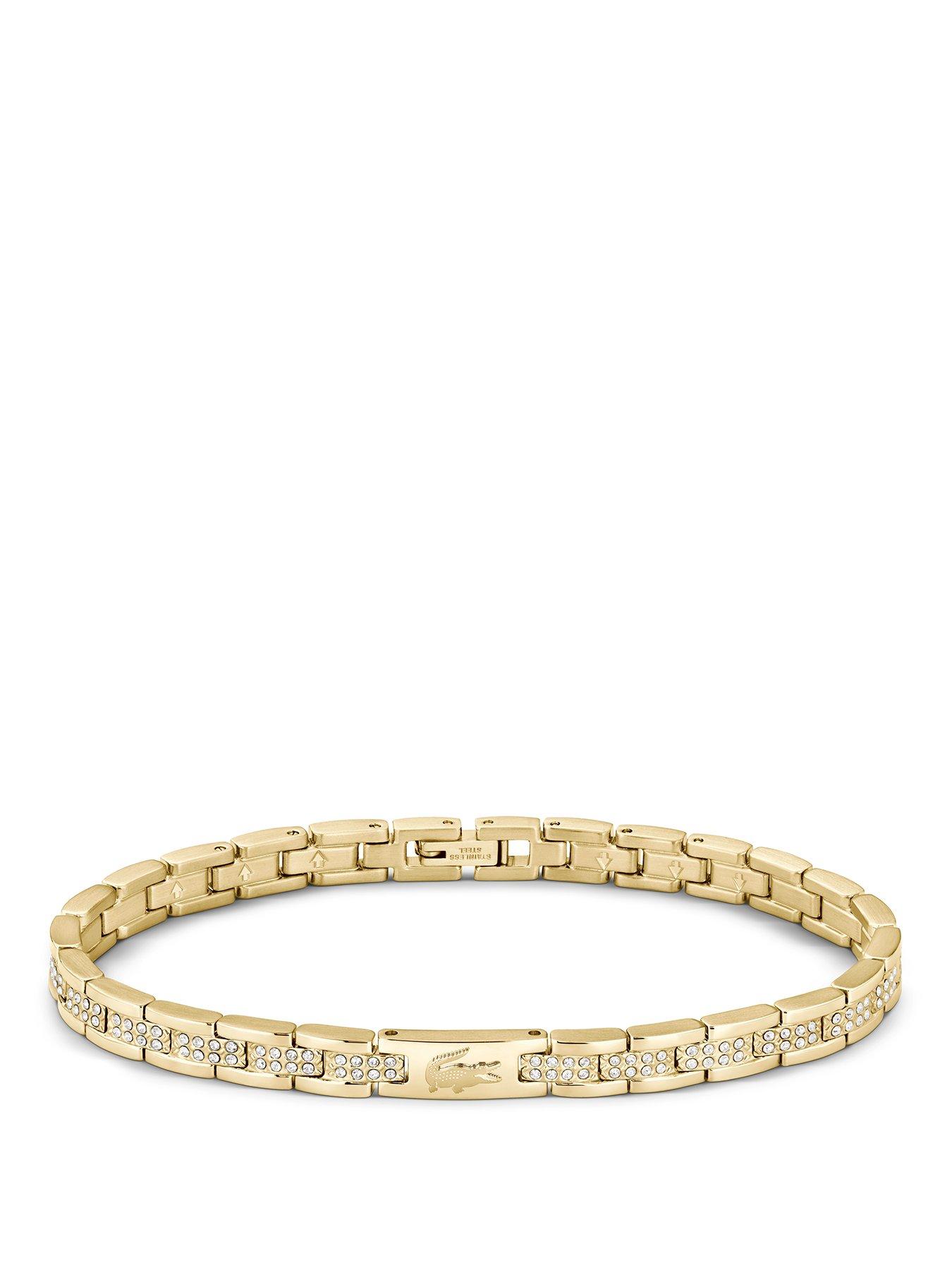 Image 1 of 4 of Lacoste Metropole Gold Bracelet with Crystals