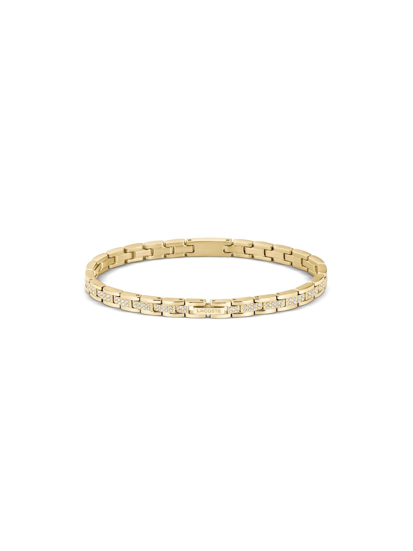 Image 2 of 4 of Lacoste Metropole Gold Bracelet with Crystals