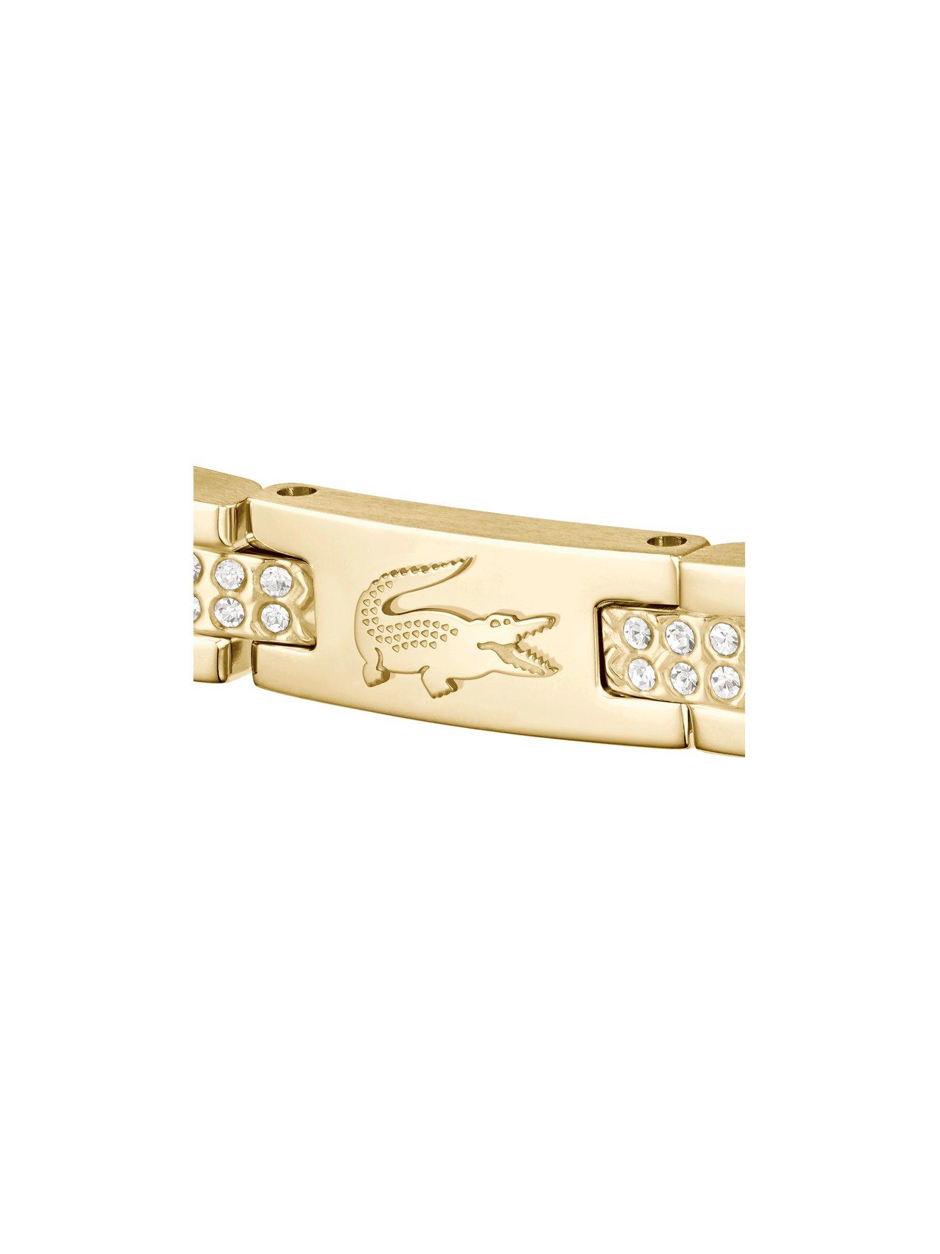 Image 3 of 4 of Lacoste Metropole Gold Bracelet with Crystals