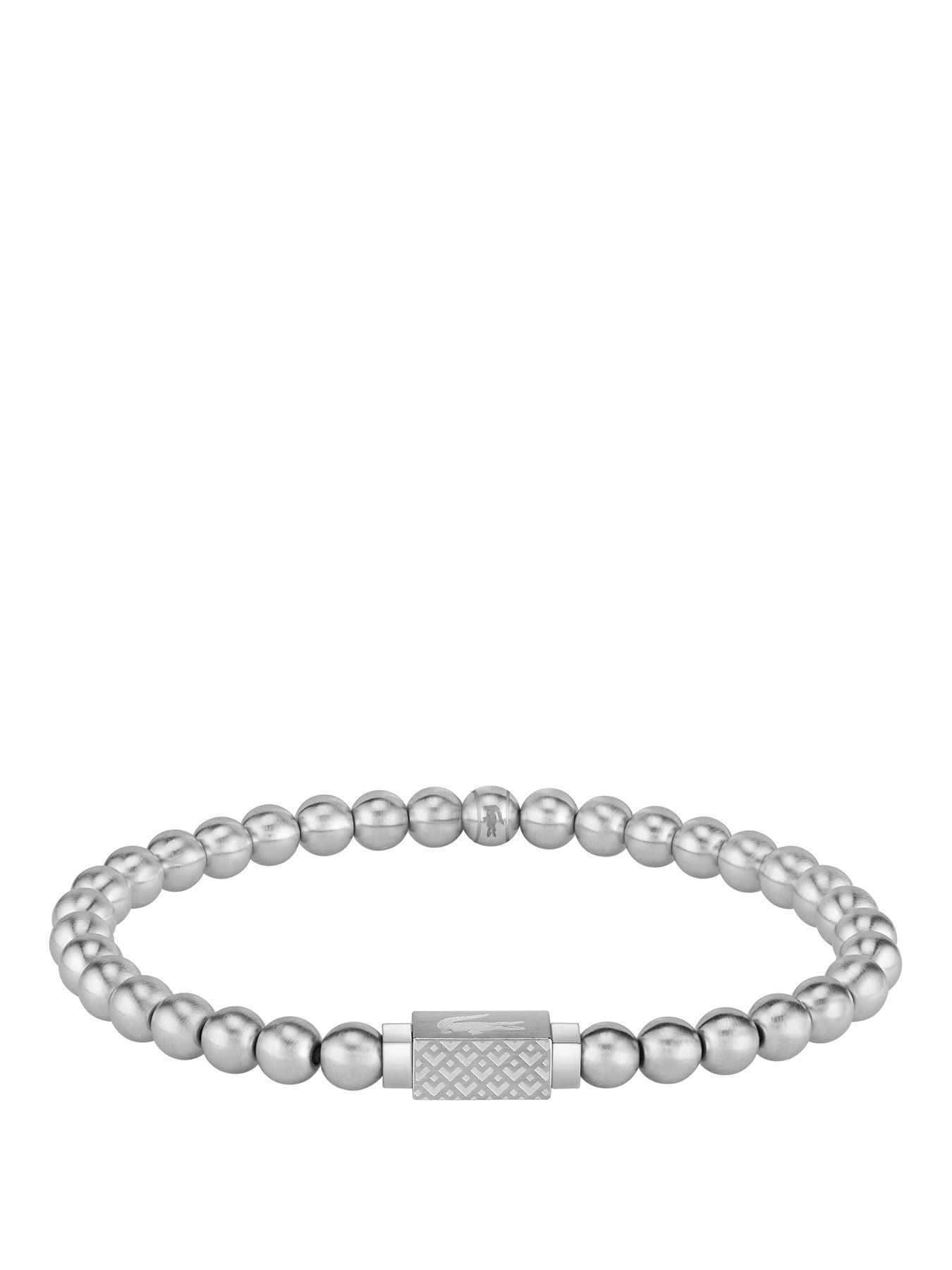 Lacoste Lacoste Men's Matchpoint Stainless Steel Bead Bracelet