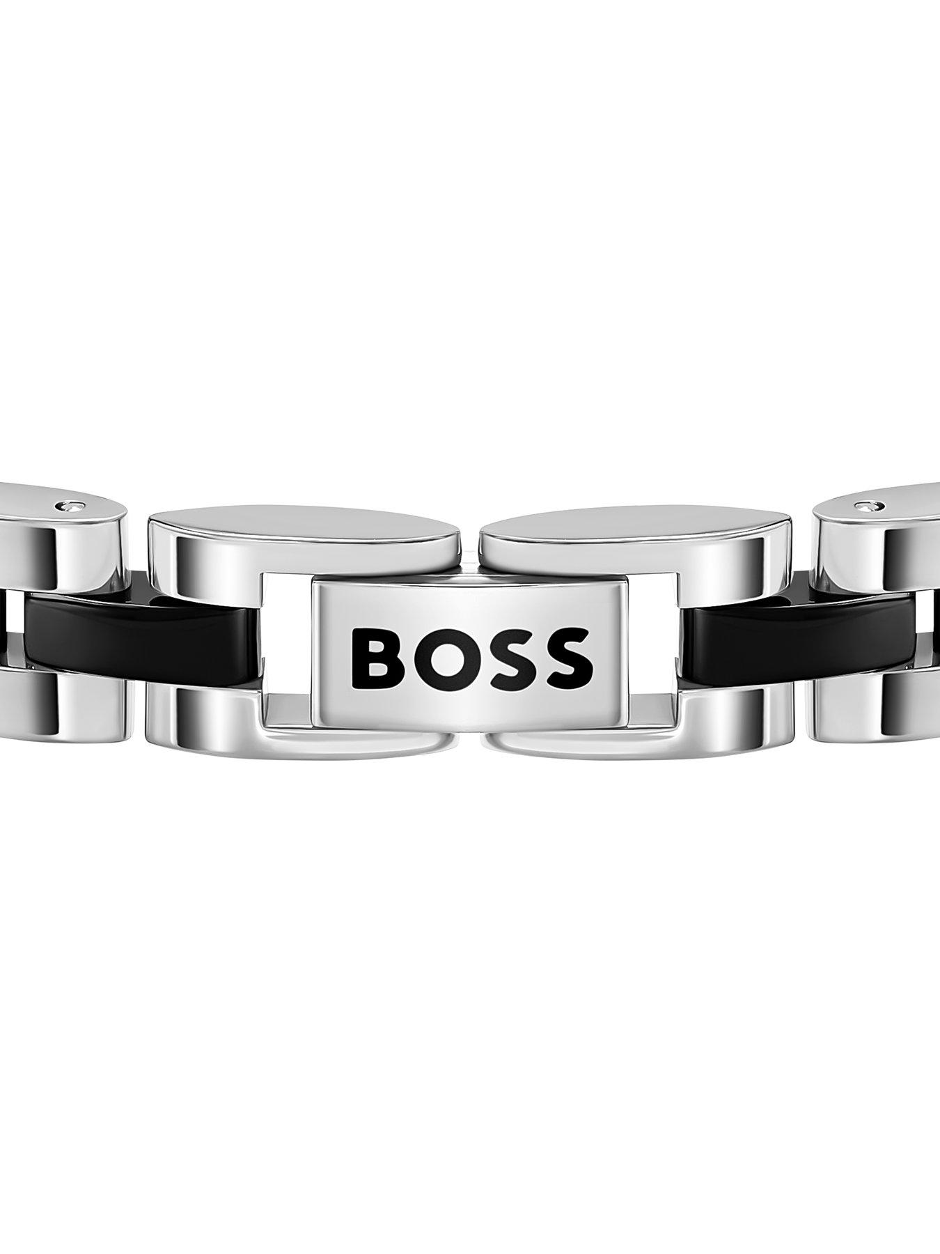 Image 2 of 7 of BOSS Gents BOSS Archer Two-Tone (Stainless Steel/Black PVD) Bracelet