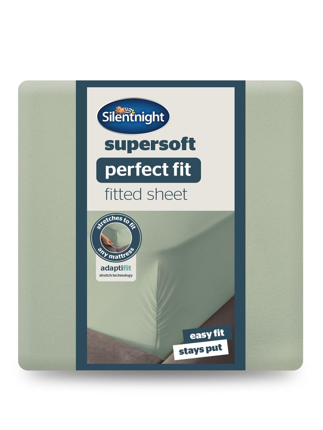 Image 2 of 6 of Silentnight Supersoft Perfect Fit Fitted Sheet - Sage