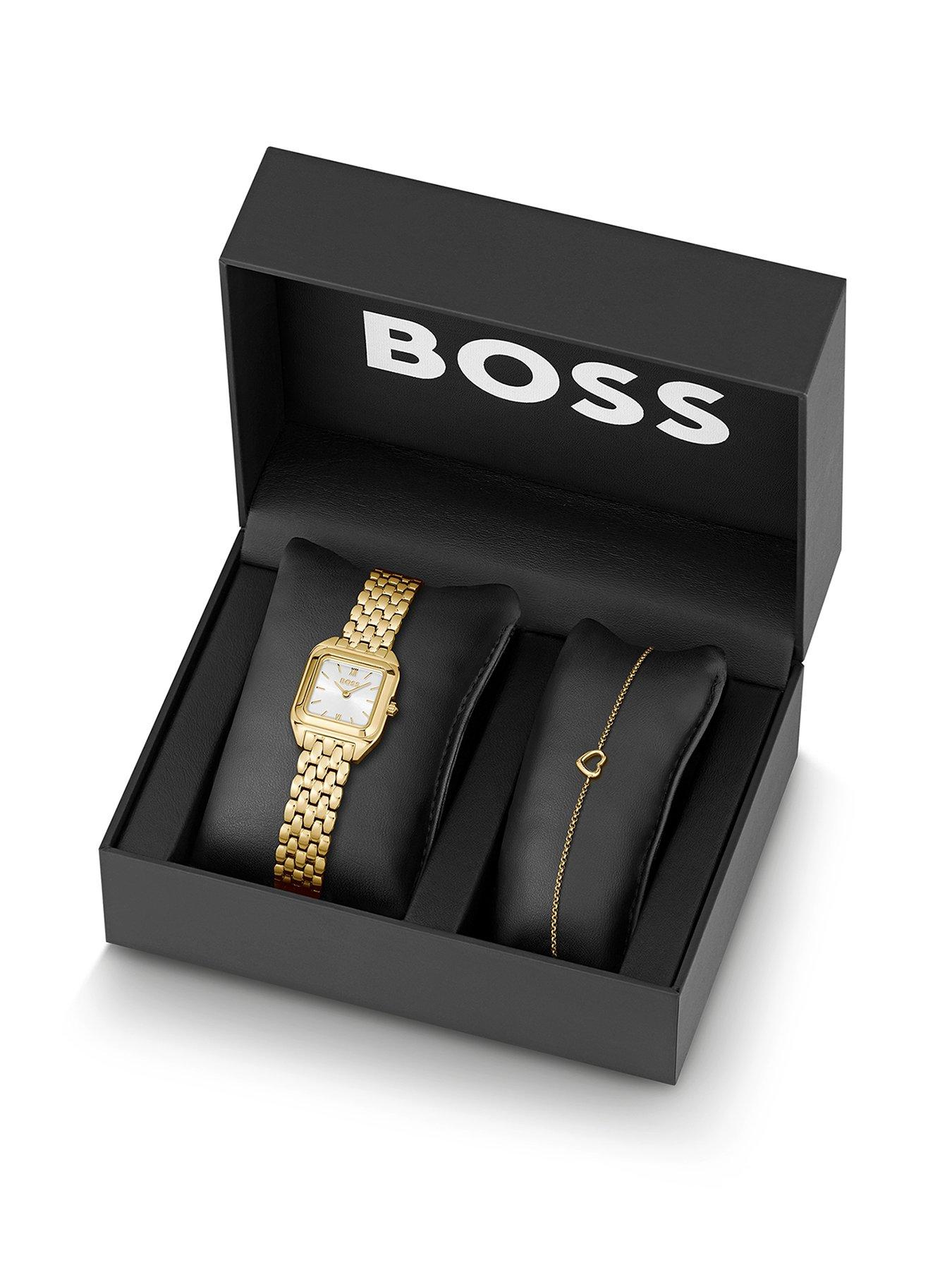 Image 1 of 2 of BOSS Giftset Mae Petite Gold Ip Watch and Bracelet