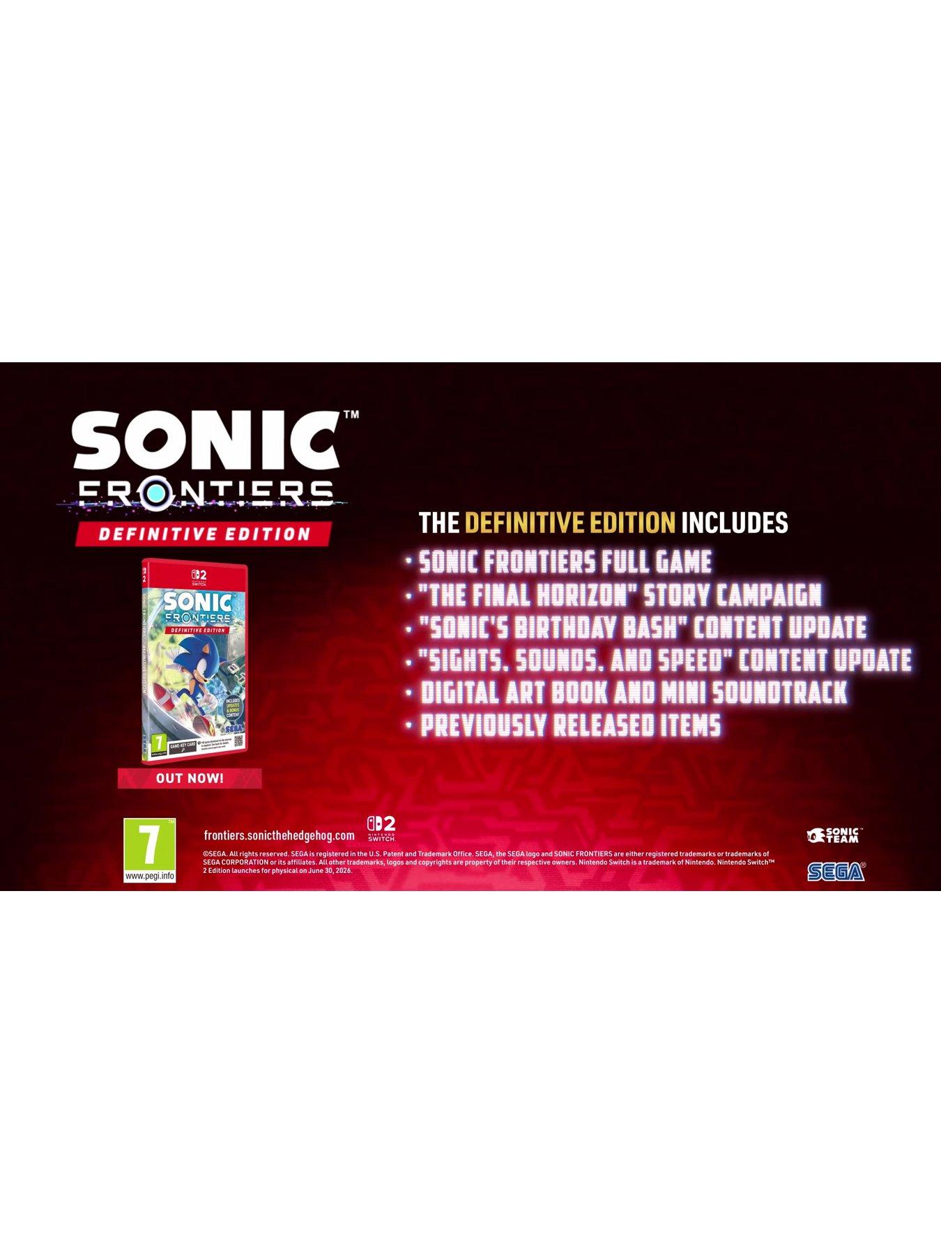 Image 2 of 8 of Nintendo Sonic Frontiers: Definitive Edition -&nbsp;Nintendo Switch 2