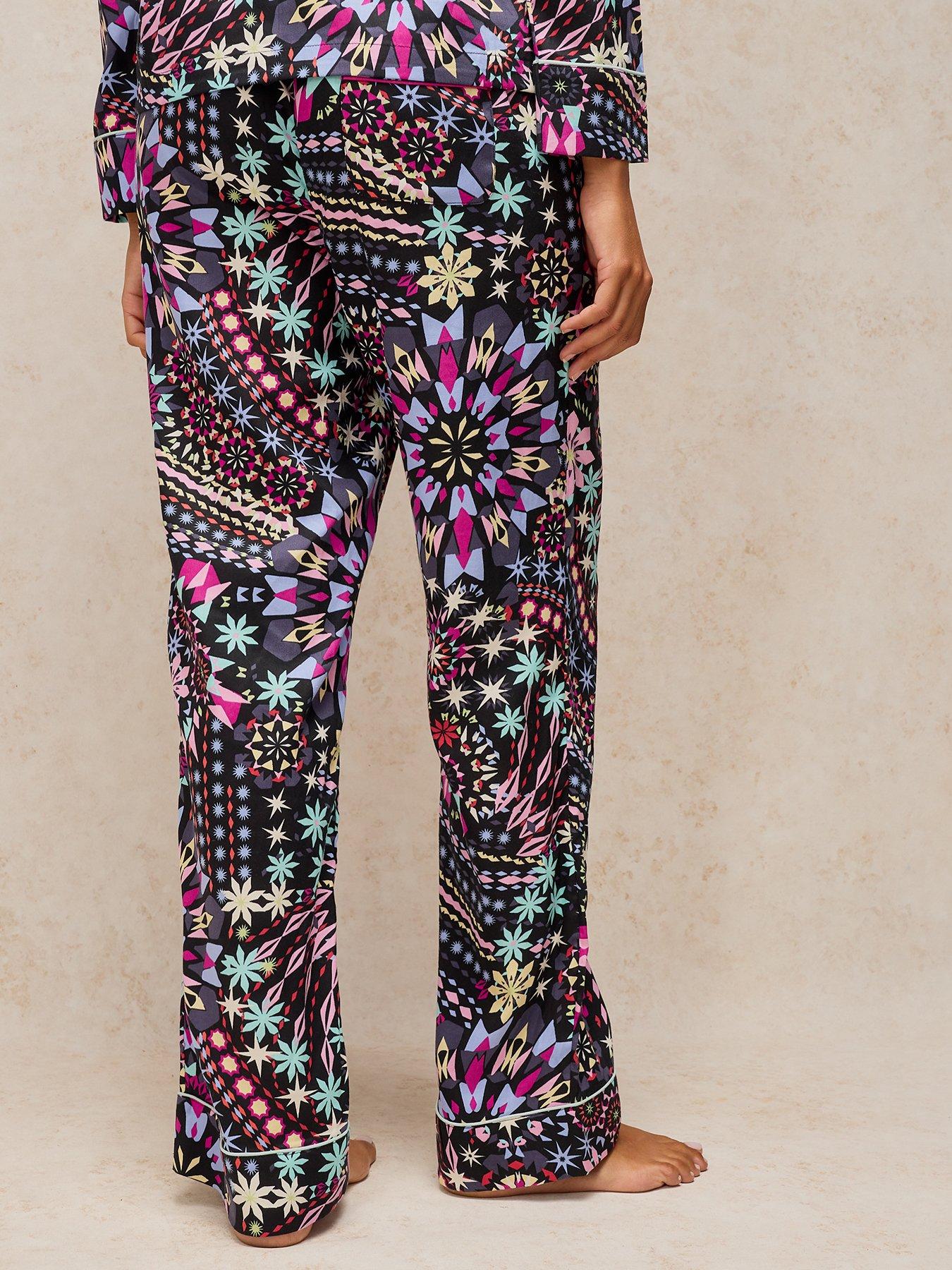 Image 2 of 5 of White Stuff Womens Nina PJ Bottoms - Black