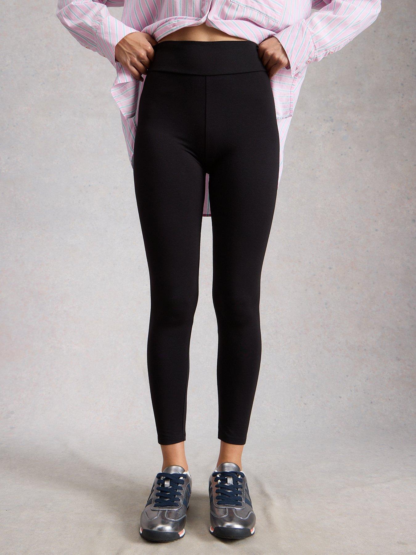 Image 1 of 5 of White Stuff Womens Margot High Rise Stretch Full Length Leggings - Purple