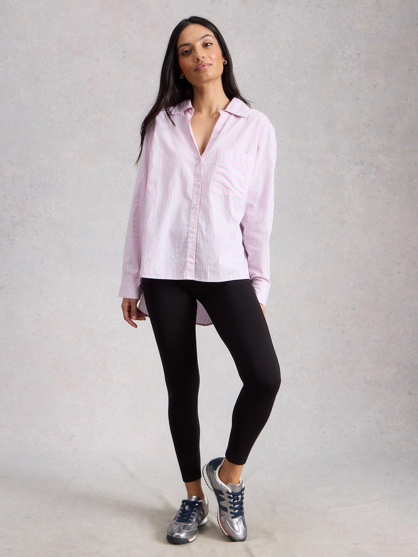 Image 3 of 5 of White Stuff Womens Margot High Rise Stretch Full Length Leggings - Purple