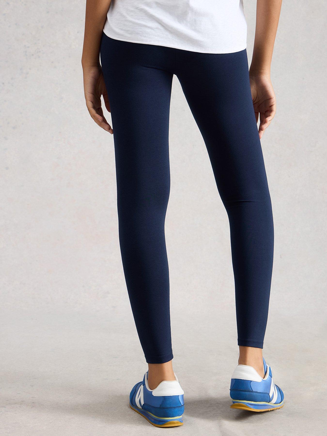 Image 2 of 5 of White Stuff Womens Margot Smooth Stretch Full Length Leggings - Navy