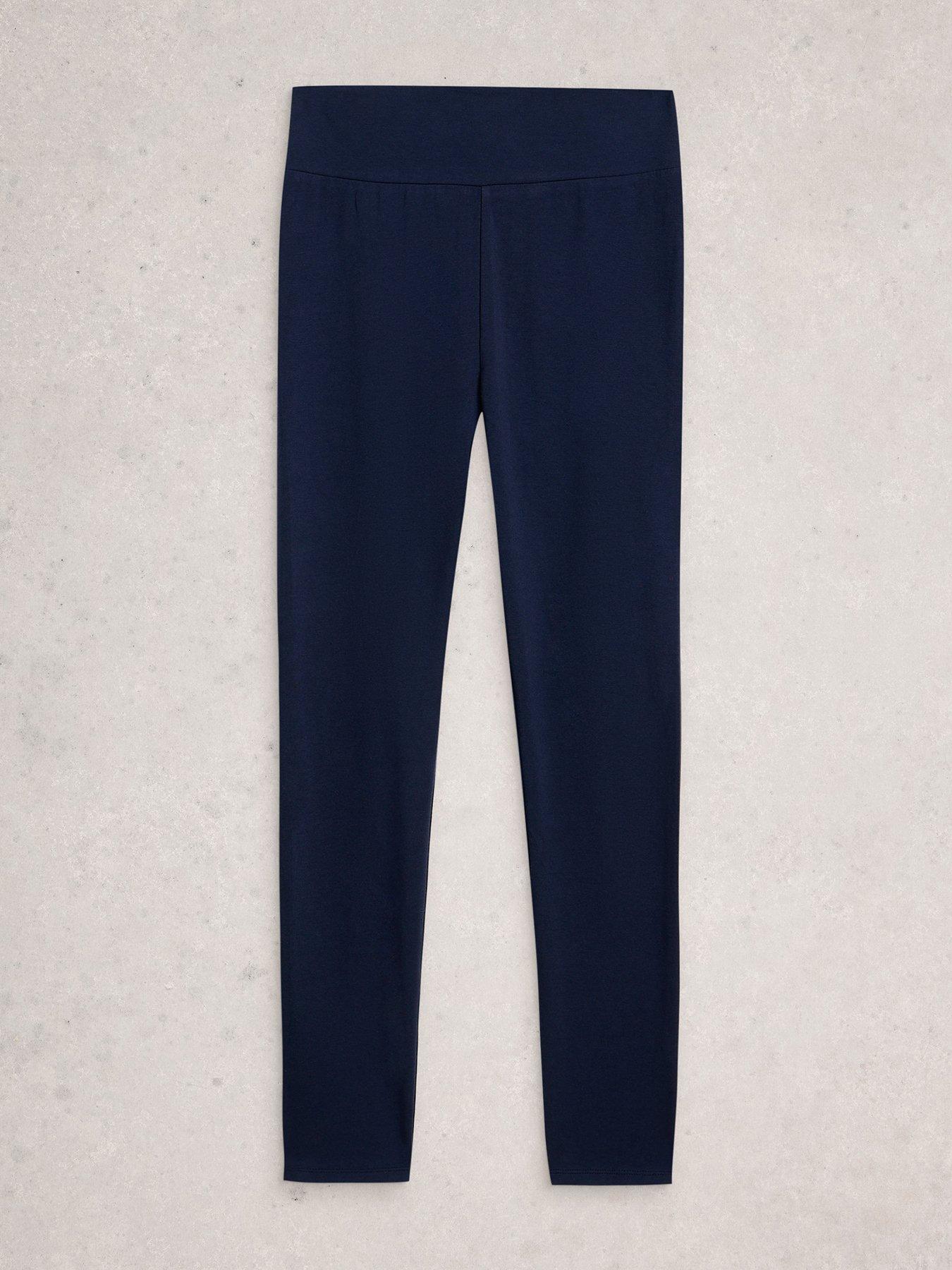 Image 5 of 5 of White Stuff Womens Margot Smooth Stretch Full Length Leggings - Navy