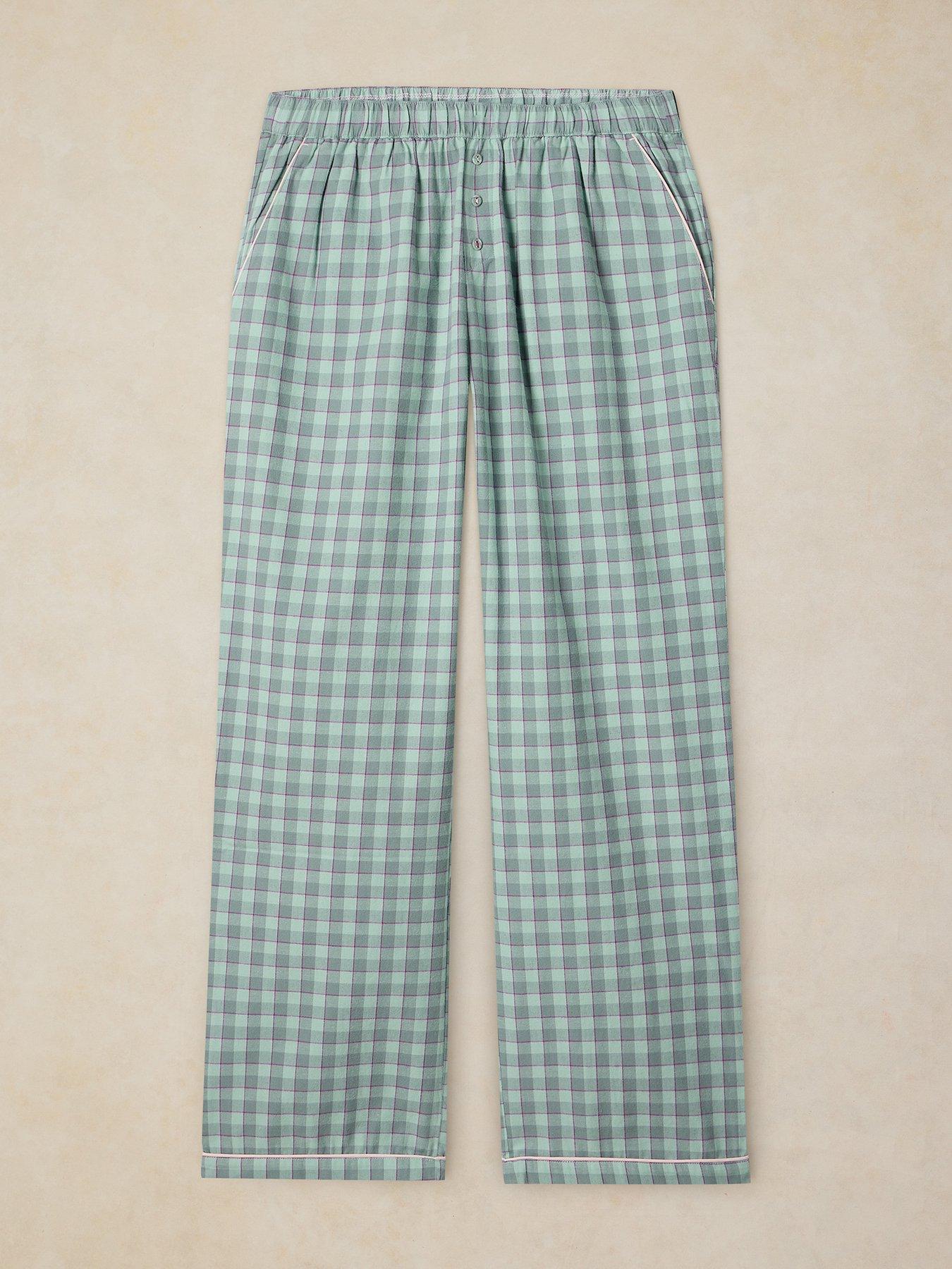 Image 5 of 5 of White Stuff Womens Noemi Check Pyjama Bottoms - Blue