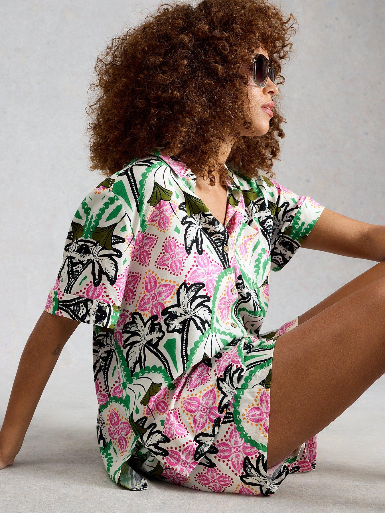 White Stuff Florence Beach Shirt - Multi