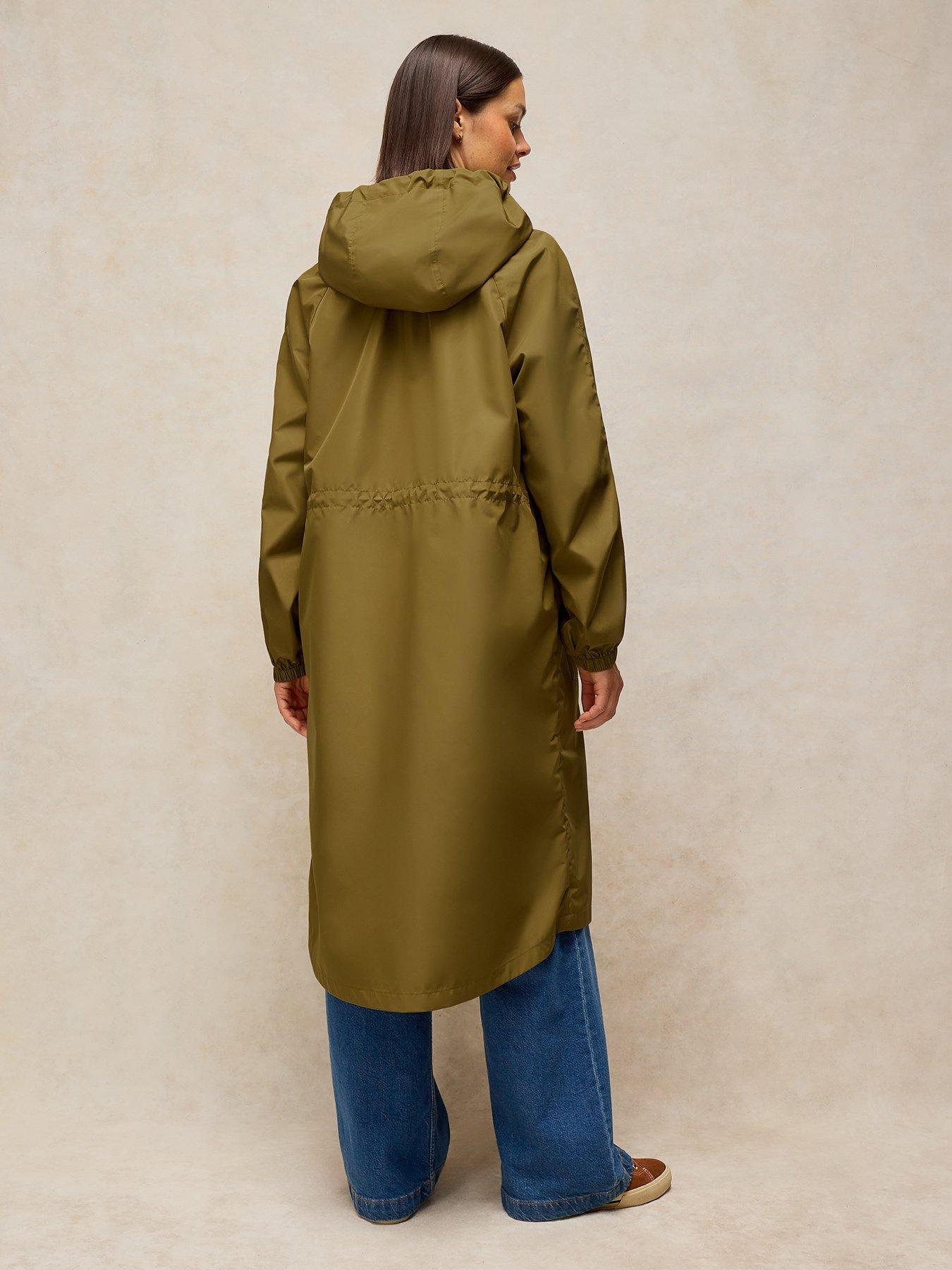 Image 2 of 5 of White Stuff Womens Marielle Showerproof Coat - Green