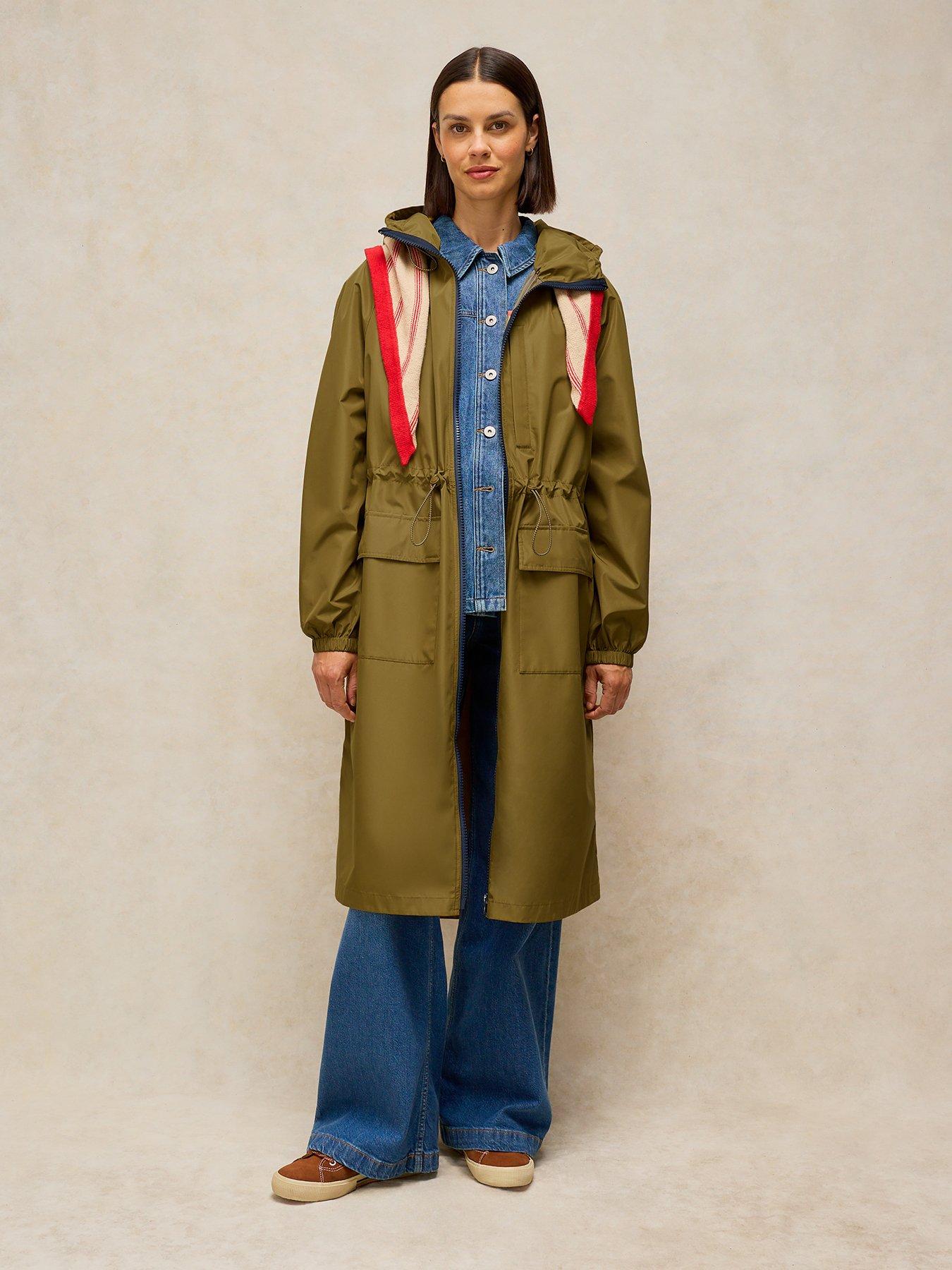 Image 3 of 5 of White Stuff Womens Marielle Showerproof Coat - Green