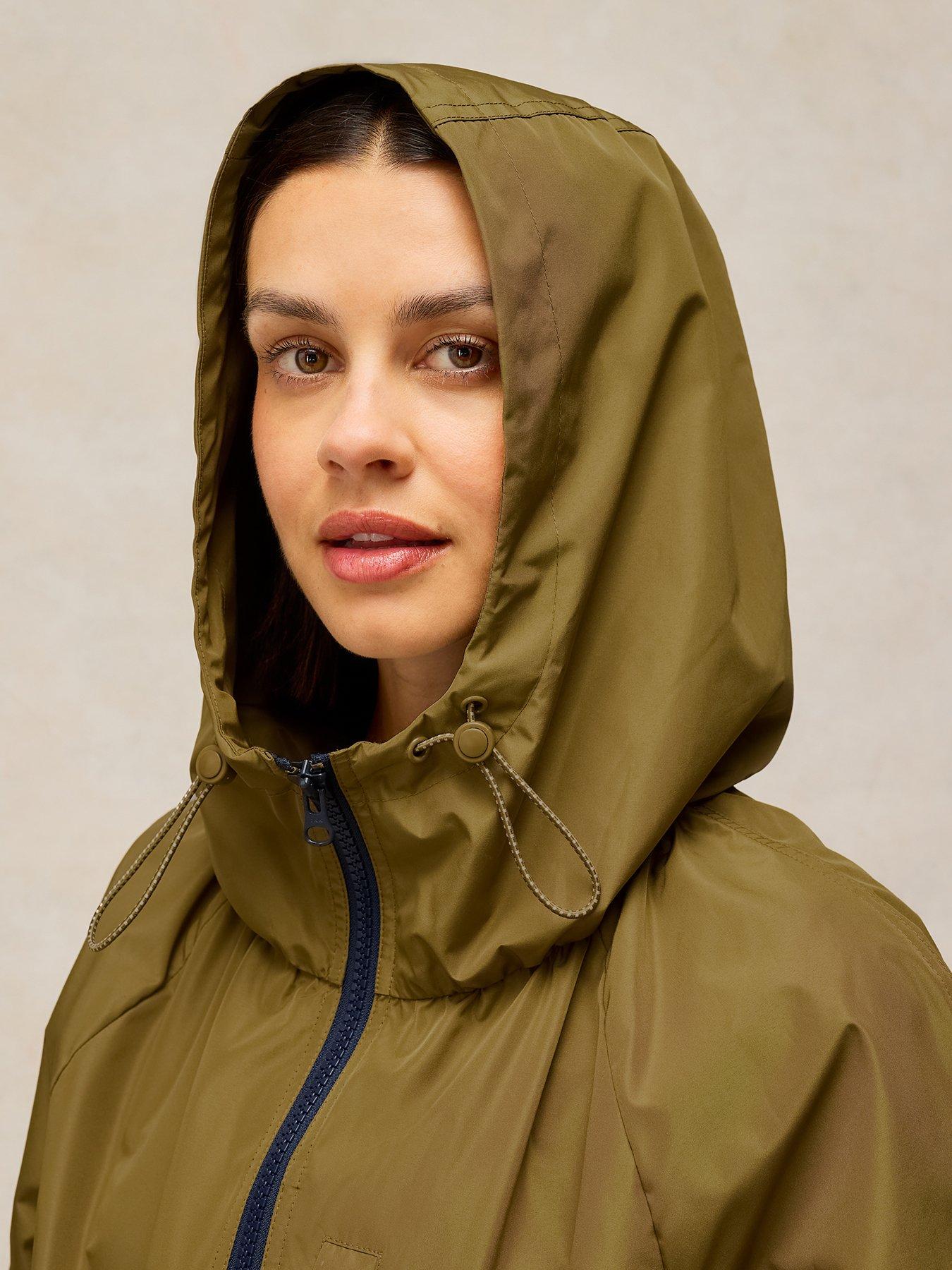 Image 4 of 5 of White Stuff Womens Marielle Showerproof Coat - Green