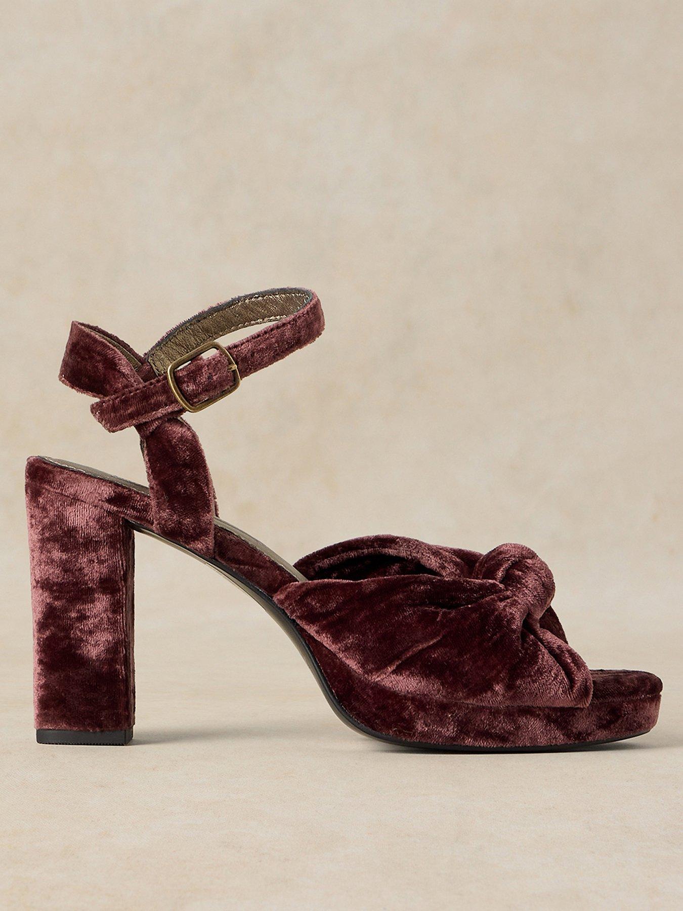 Image 1 of 3 of White Stuff Womens Stella Platform Block Heel Sandal - Purple