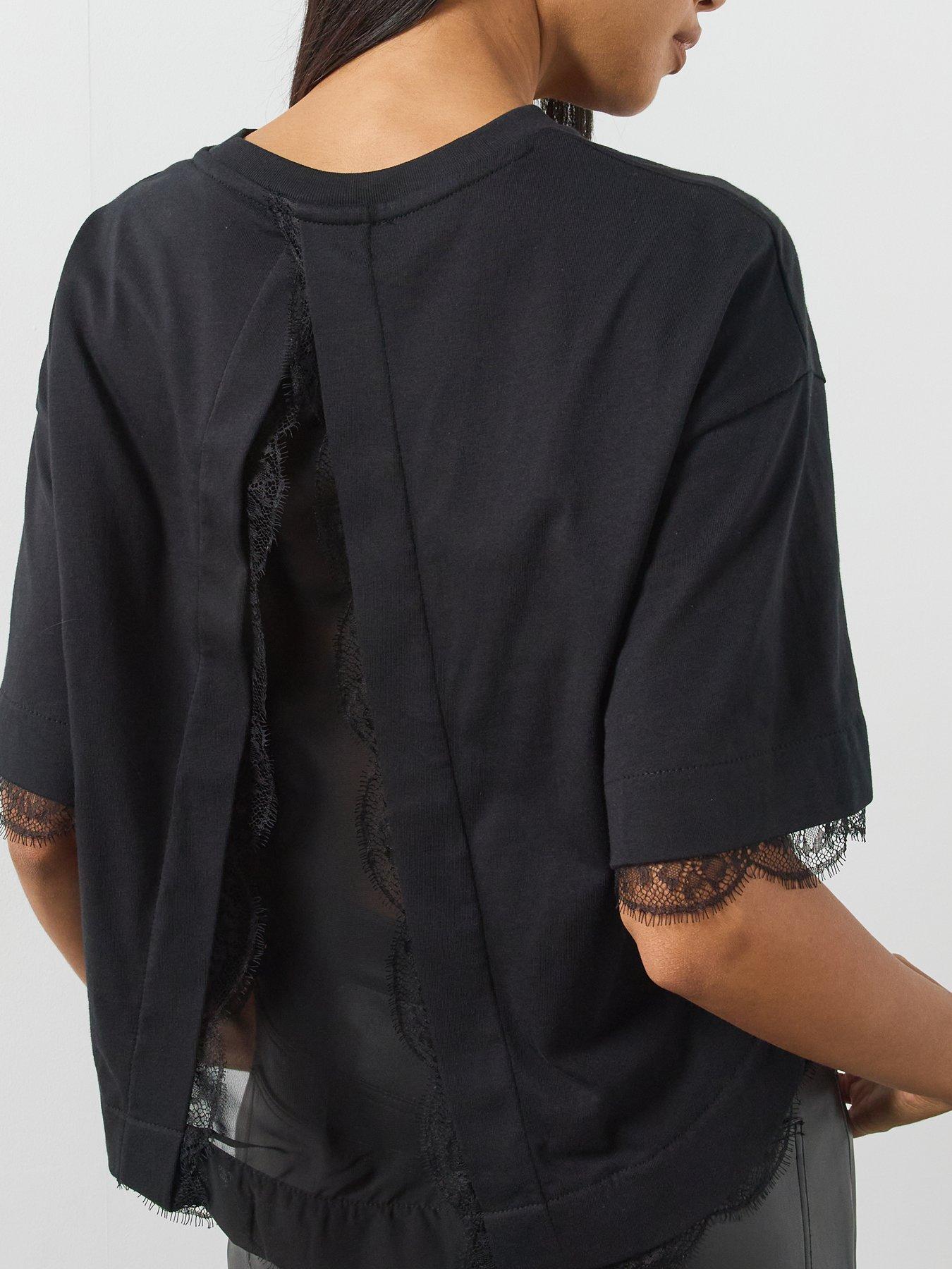 Image 4 of 6 of AllSaints Nia Lace Tee