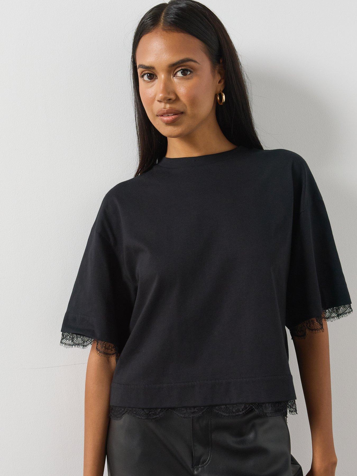 Image 5 of 6 of AllSaints Nia Lace Tee