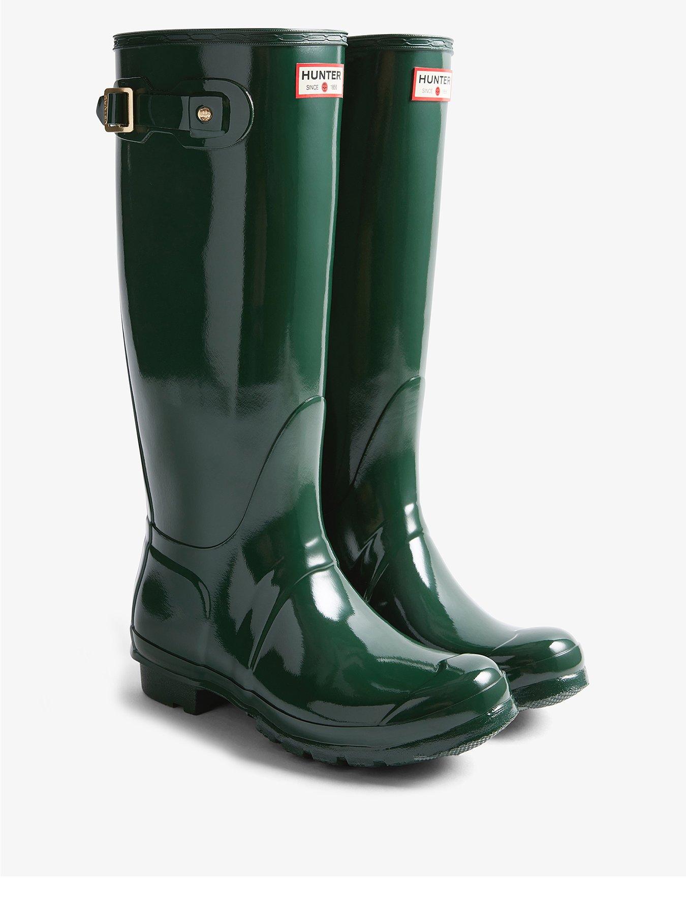 Image 1 of 5 of Hunter Womens Original Tall 170 Years Anniversary Boots - Green