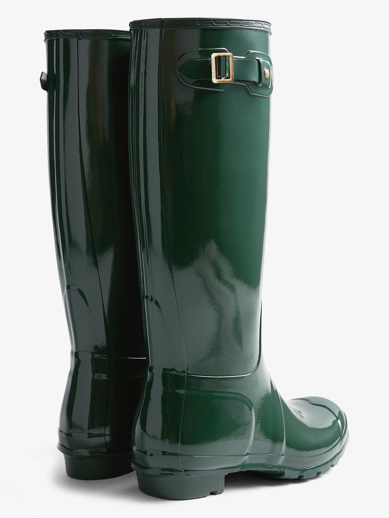Image 4 of 5 of Hunter Womens Original Tall 170 Years Anniversary Boots - Green