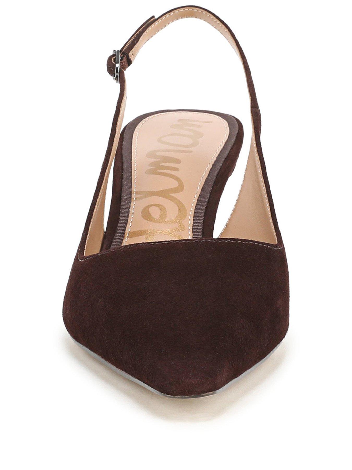 Image 2 of 5 of SAM EDELMAN Bianka Sling Back Heeled Pump - Brown