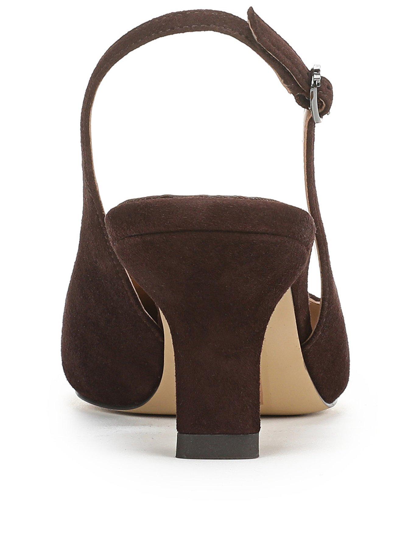 Image 3 of 5 of SAM EDELMAN Bianka Sling Back Heeled Pump - Brown