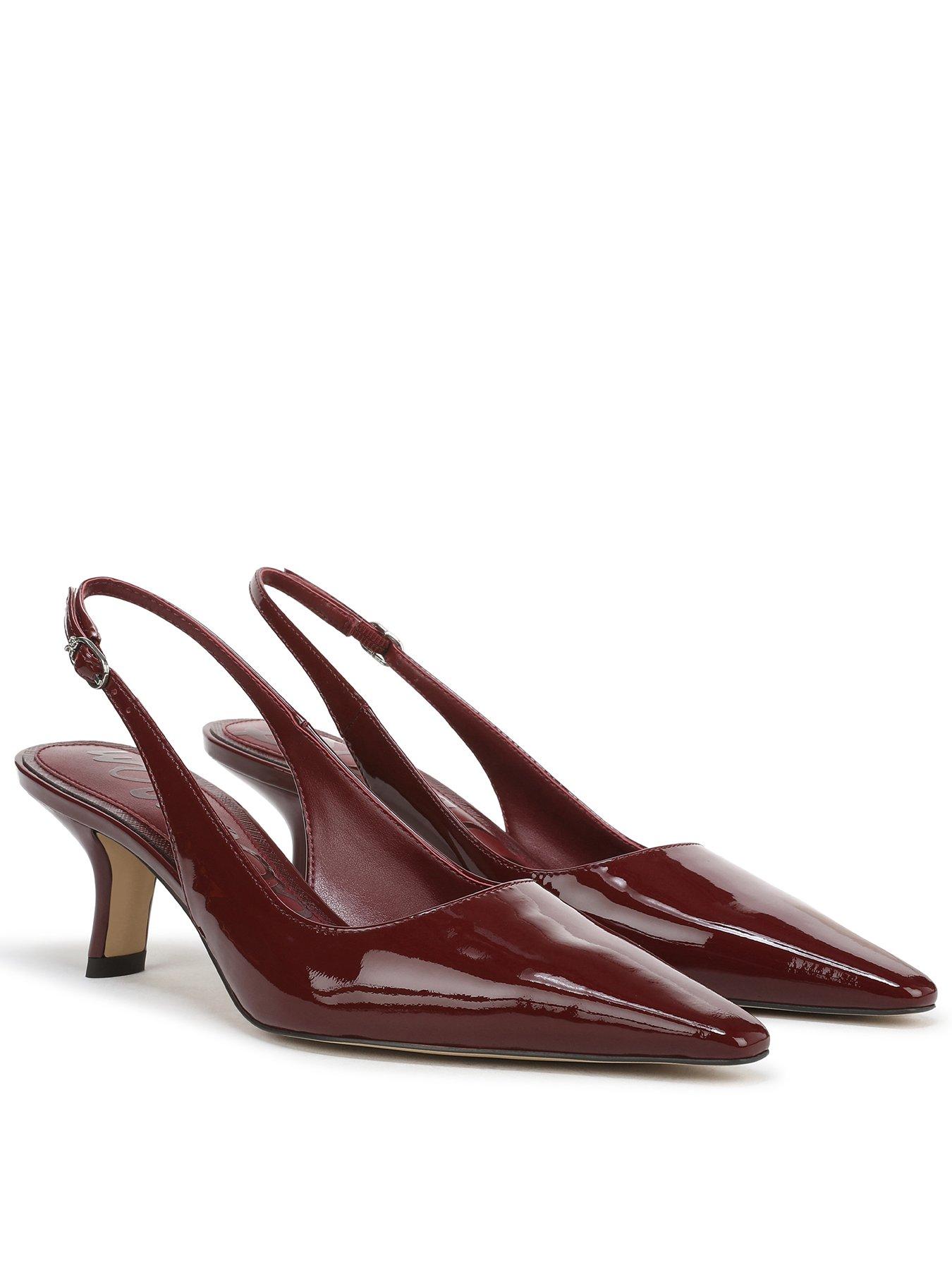 Image 1 of 6 of SAM EDELMAN Bianka Sling Back Heeled Pump - Red