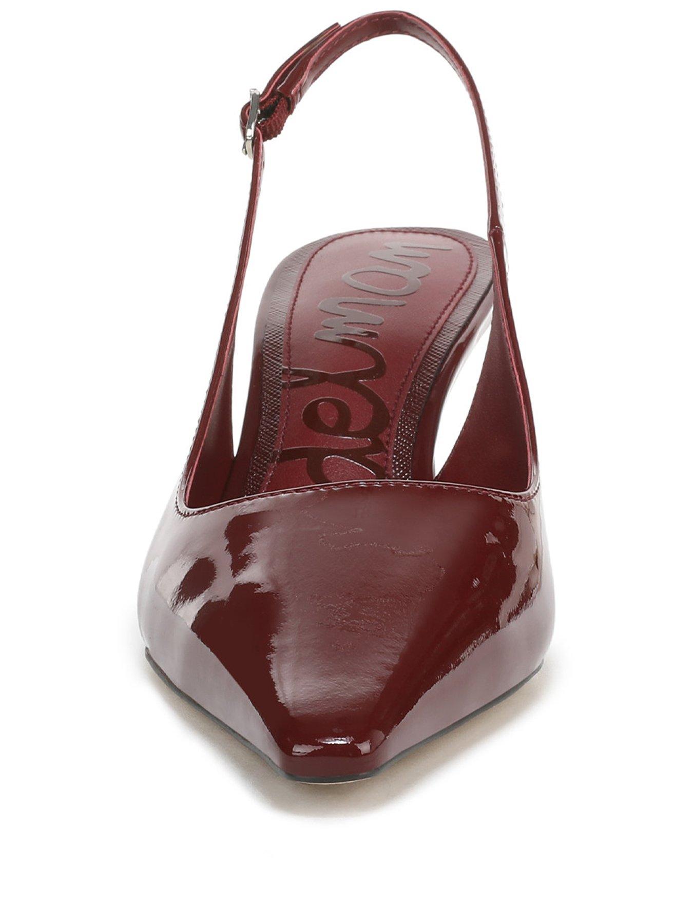 Image 2 of 6 of SAM EDELMAN Bianka Sling Back Heeled Pump - Red