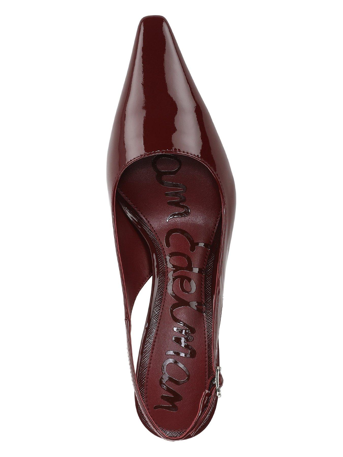 Image 4 of 6 of SAM EDELMAN Bianka Sling Back Heeled Pump - Red