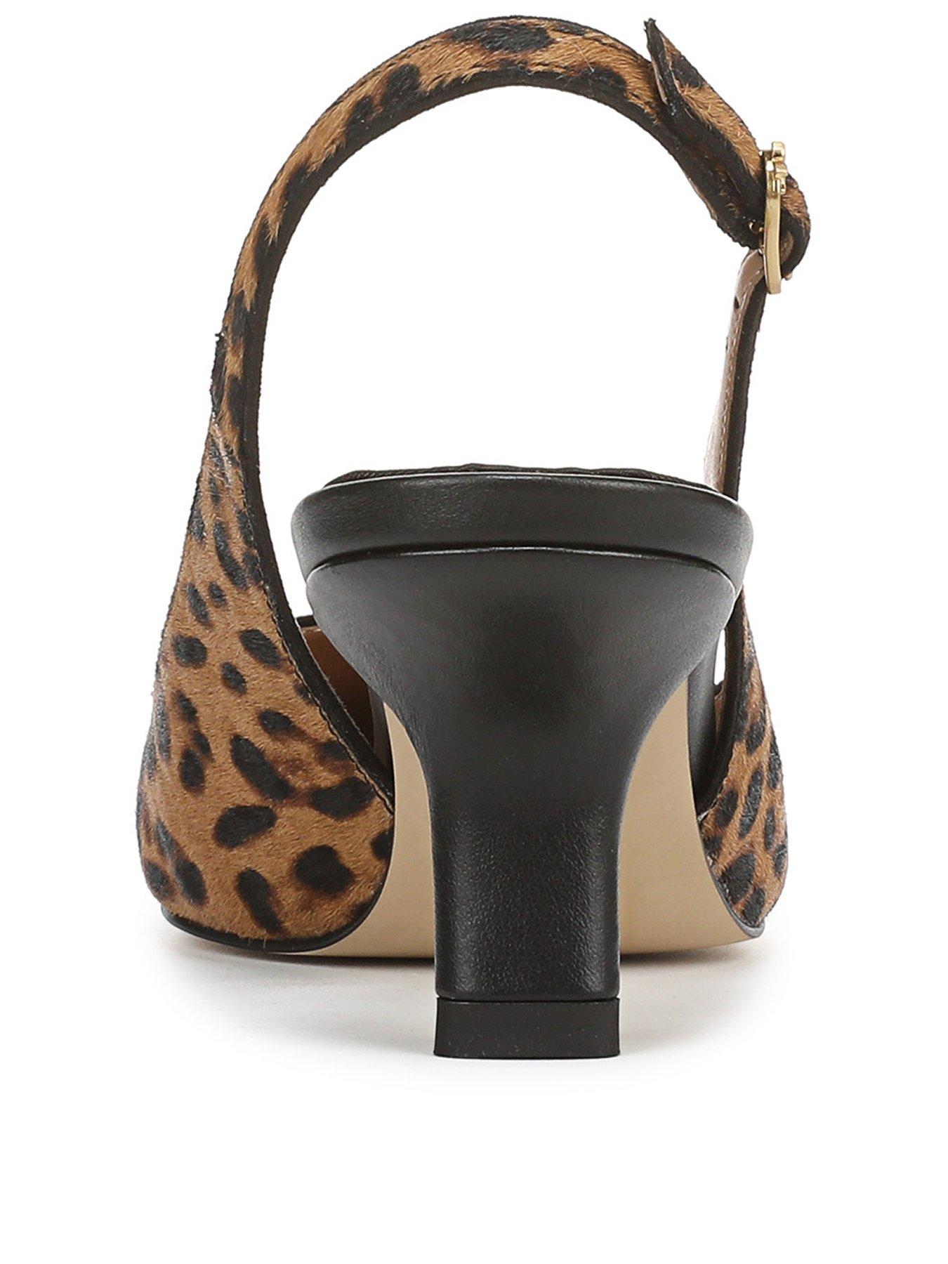 Image 3 of 6 of SAM EDELMAN Bianka Sling Back Heeled Pump - Leopard Print