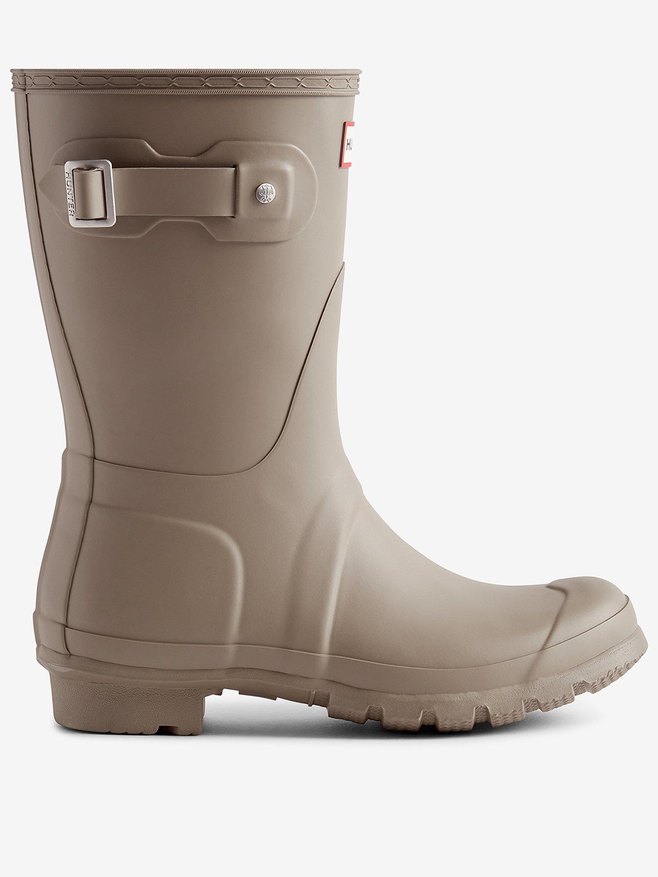 Hunter Women's Brown Original Short Rubber Kettle Wellington Boots Uk Size 3 - Image 3