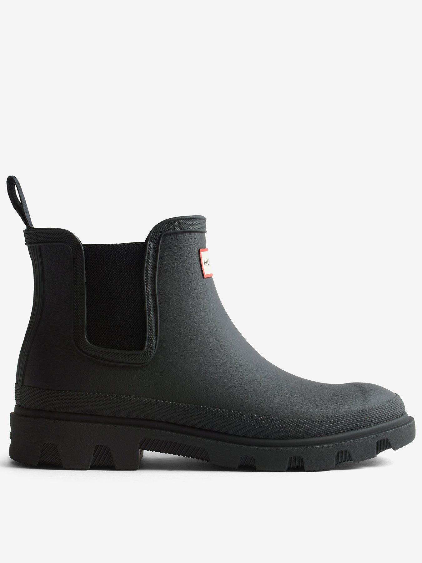 Image 1 of 5 of Hunter Womens Downpour Chelsea Insulated Boots - Black