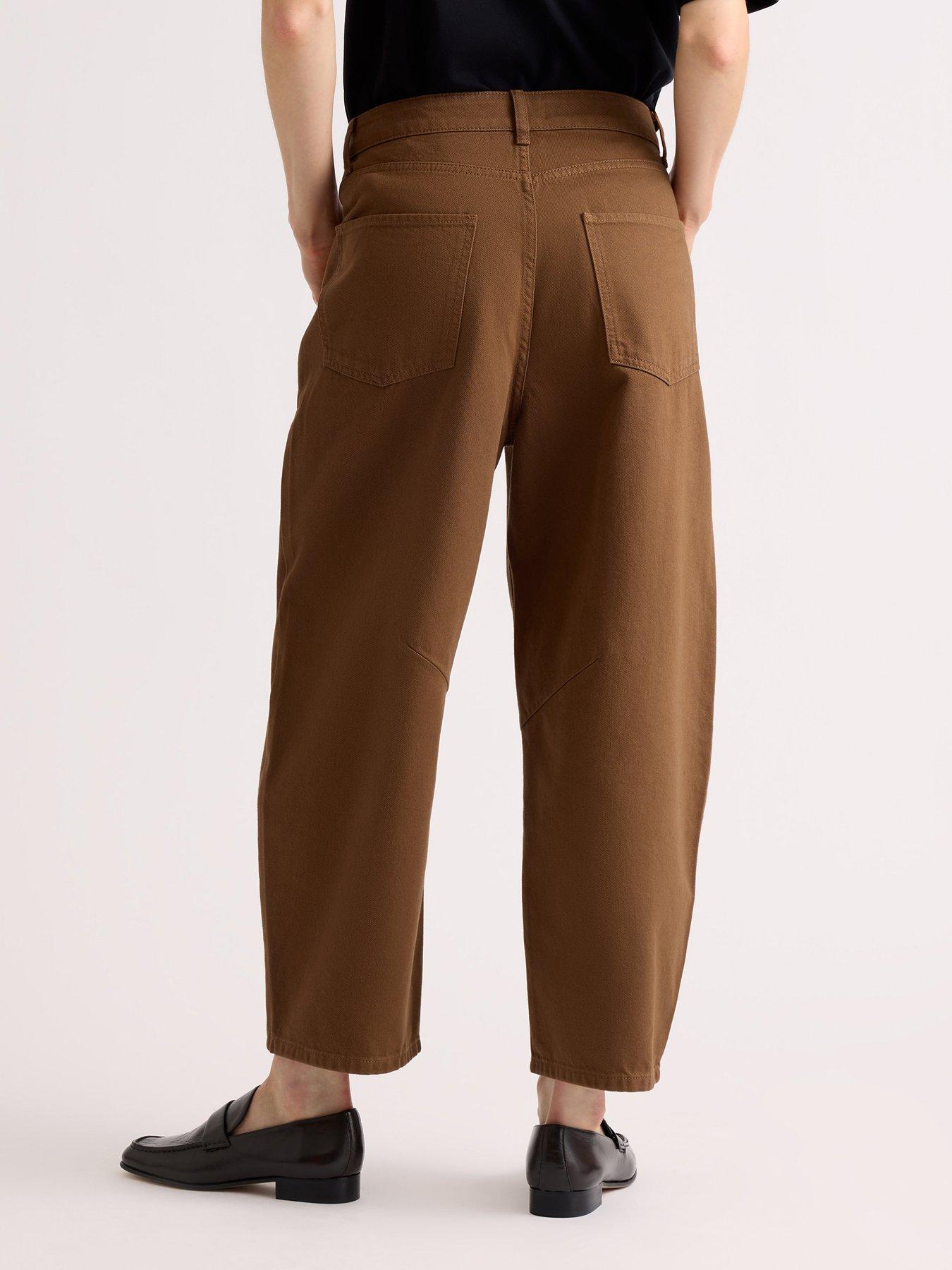 Image 2 of 5 of Albaray Women's Barrel Leg Jeans - Brown